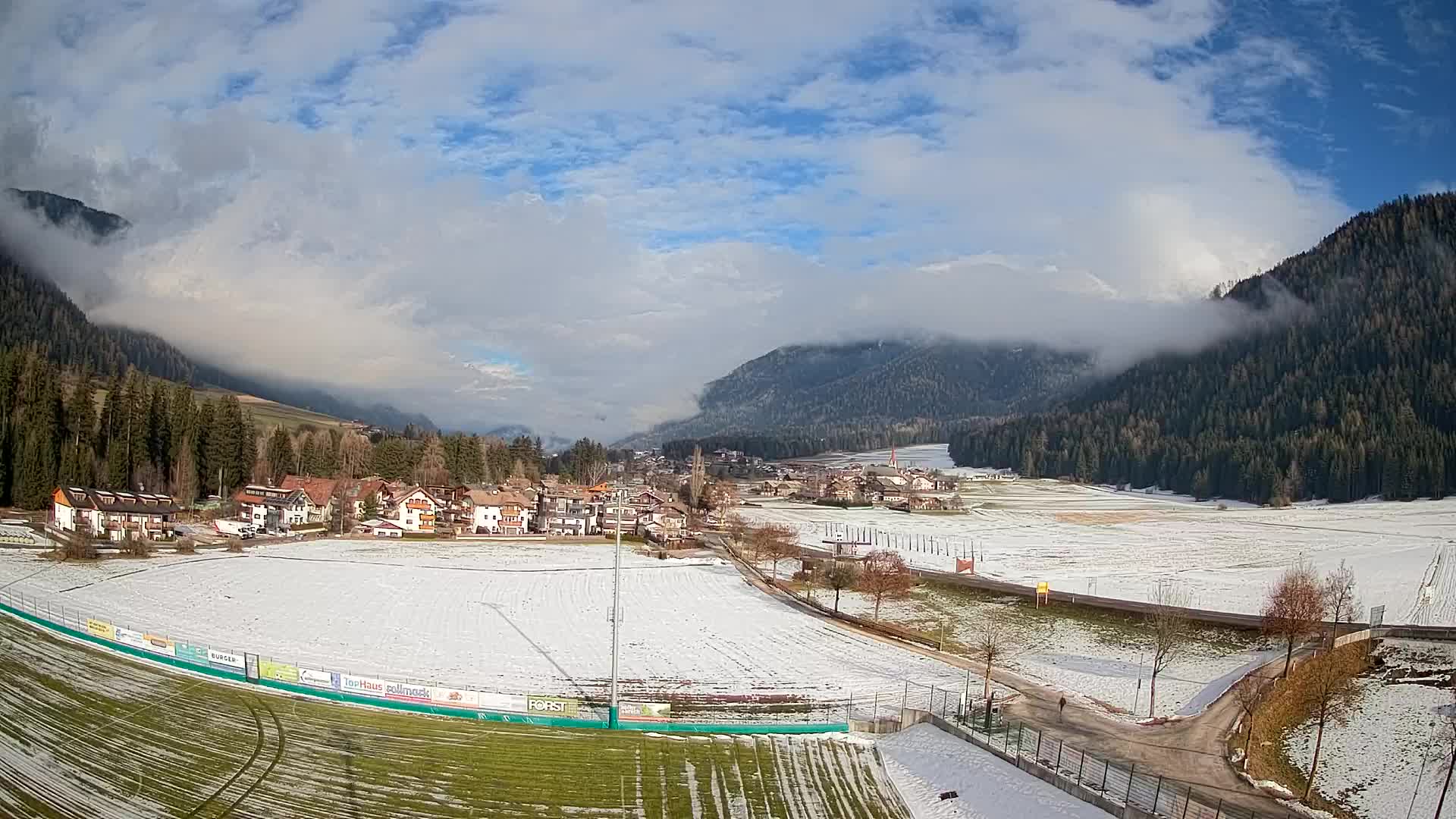 Webcam Niederrasen / Kronplatz – Vista en directo desde el Valle de Anterselva