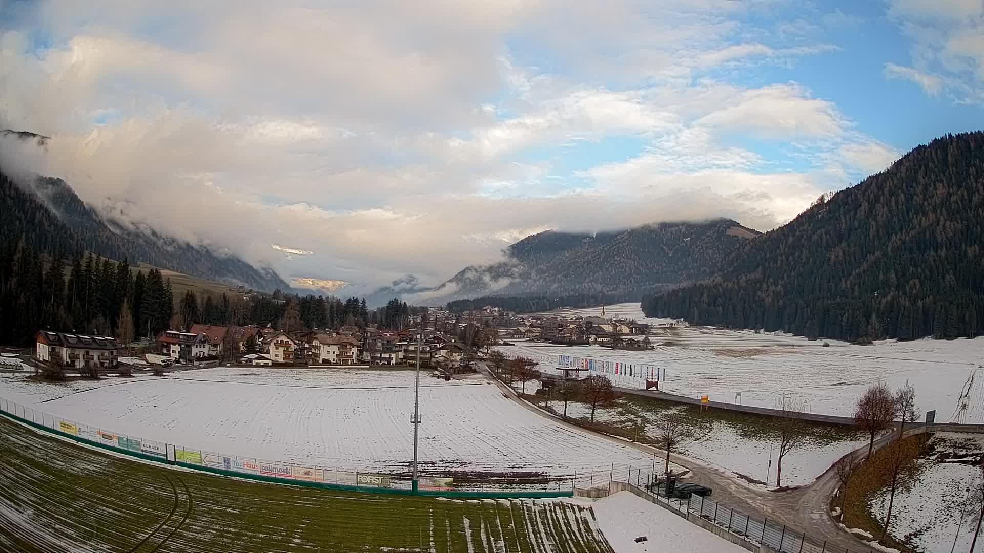 Webcam Niederrasen / Kronplatz – Vista en directo desde el Valle de Anterselva