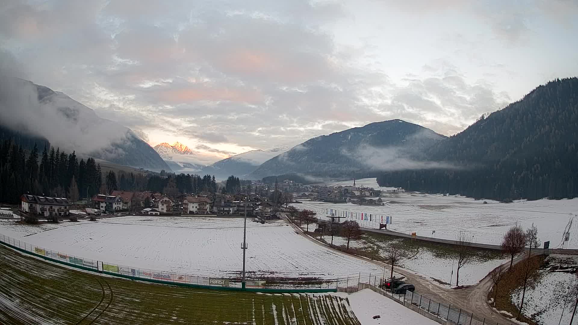Webcam Niederrasen / Kronplatz – Vista en directo desde el Valle de Anterselva