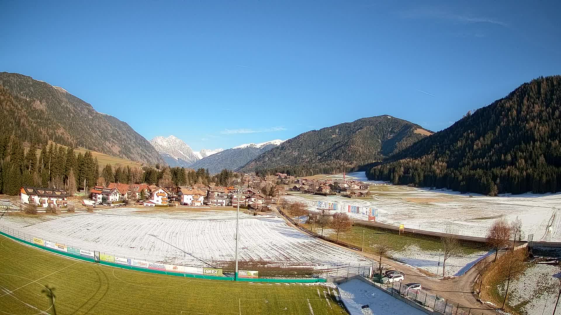Webcam Niederrasen / Kronplatz – Vista en directo desde el Valle de Anterselva