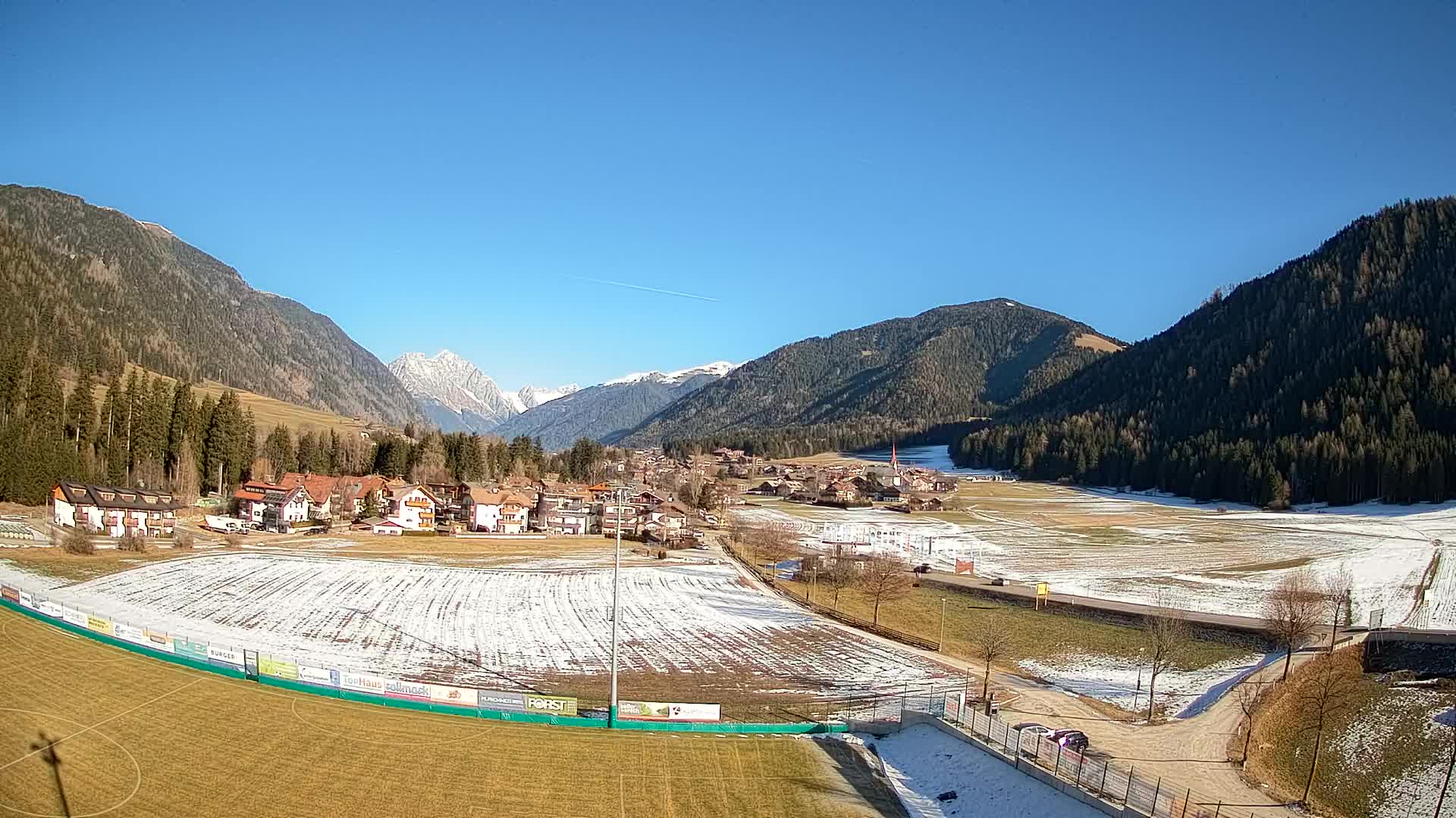 Webcam Niederrasen / Kronplatz – Vista en directo desde el Valle de Anterselva