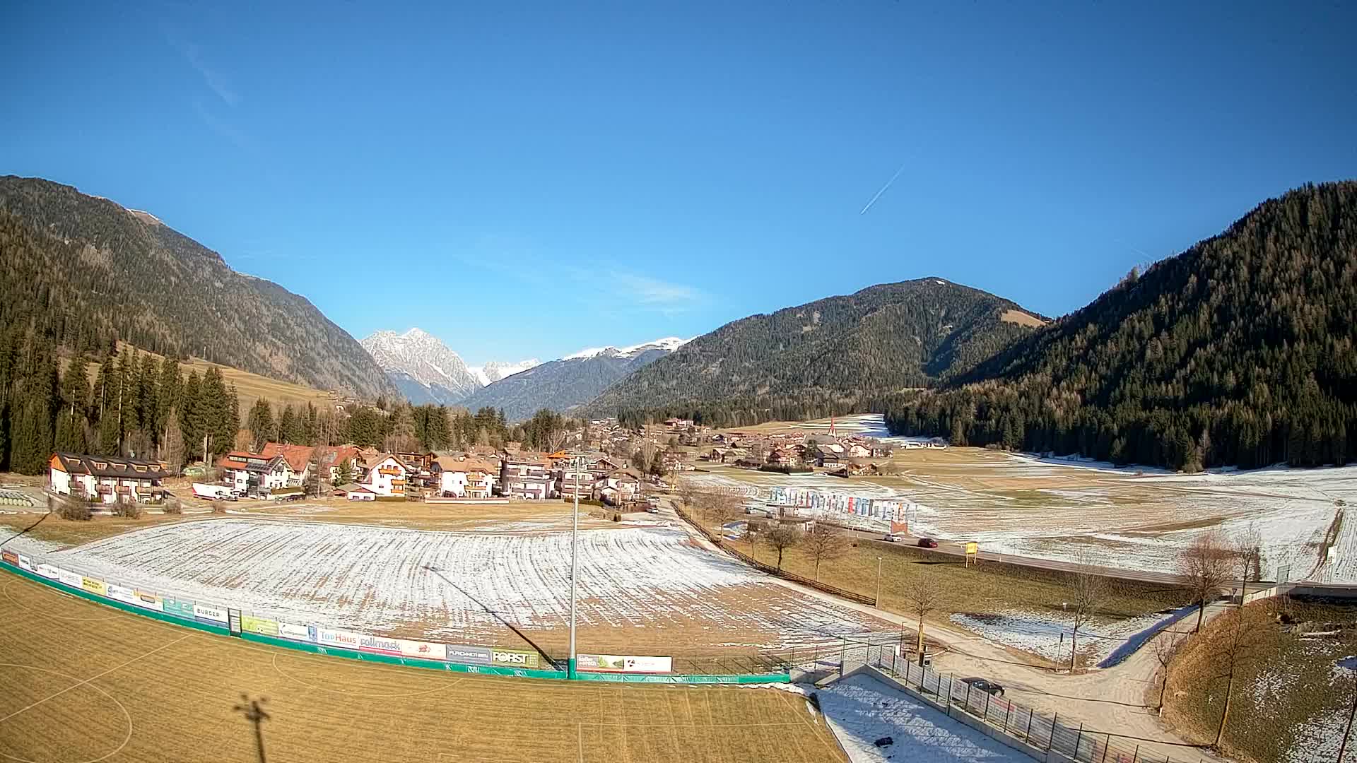 Webcam Niederrasen / Kronplatz – Vista en directo desde el Valle de Anterselva