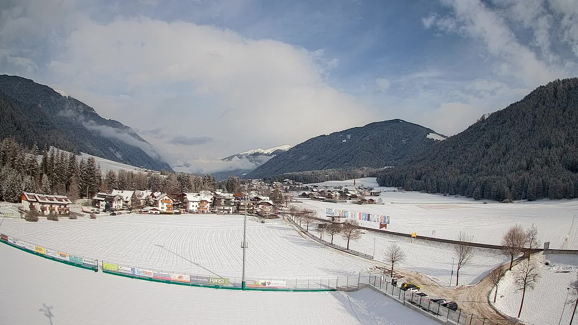 Webcam Niederrasen / Kronplatz – Vista en directo desde el Valle de Anterselva