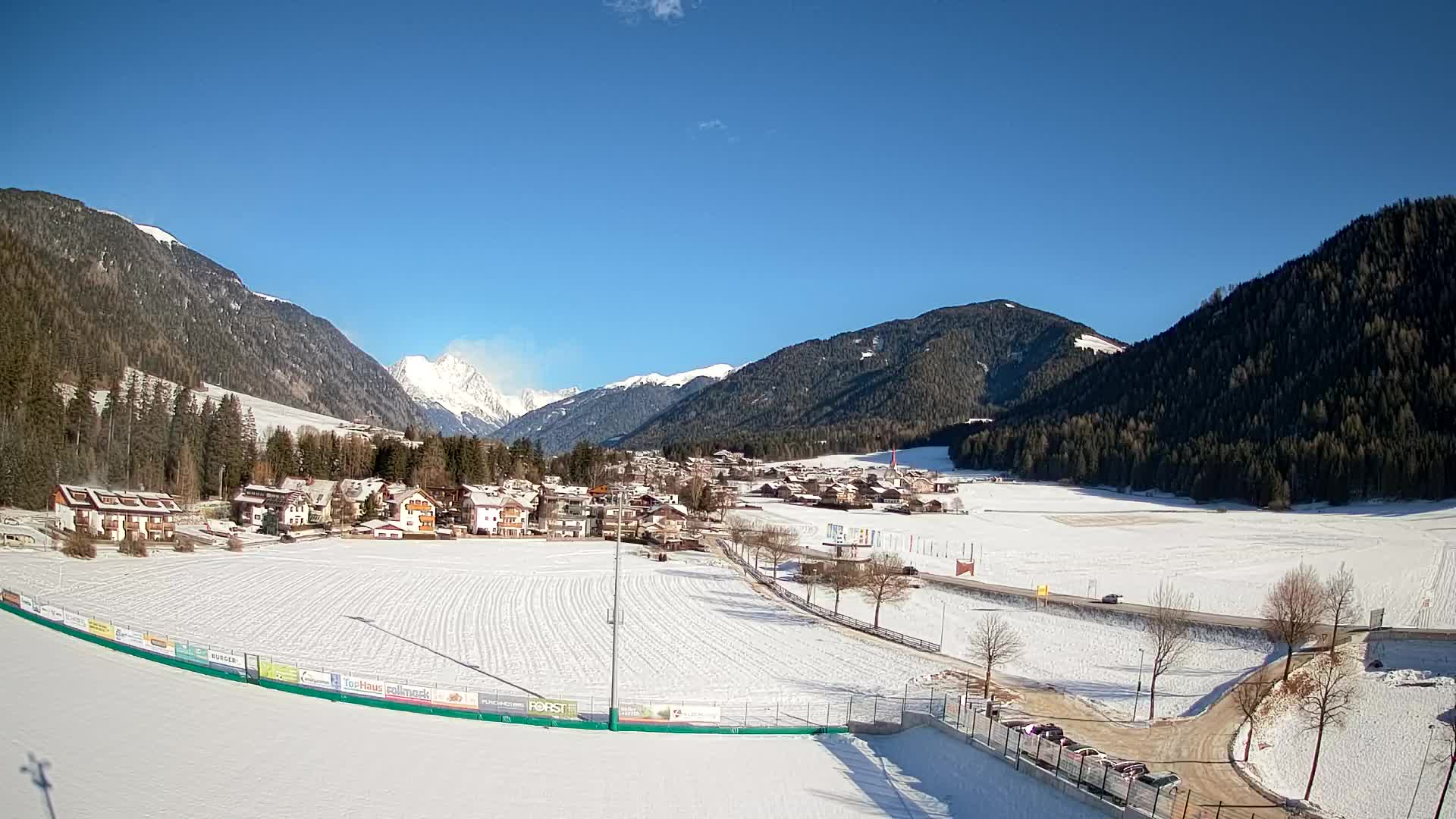 Webcam Niederrasen / Kronplatz – Vista en directo desde el Valle de Anterselva
