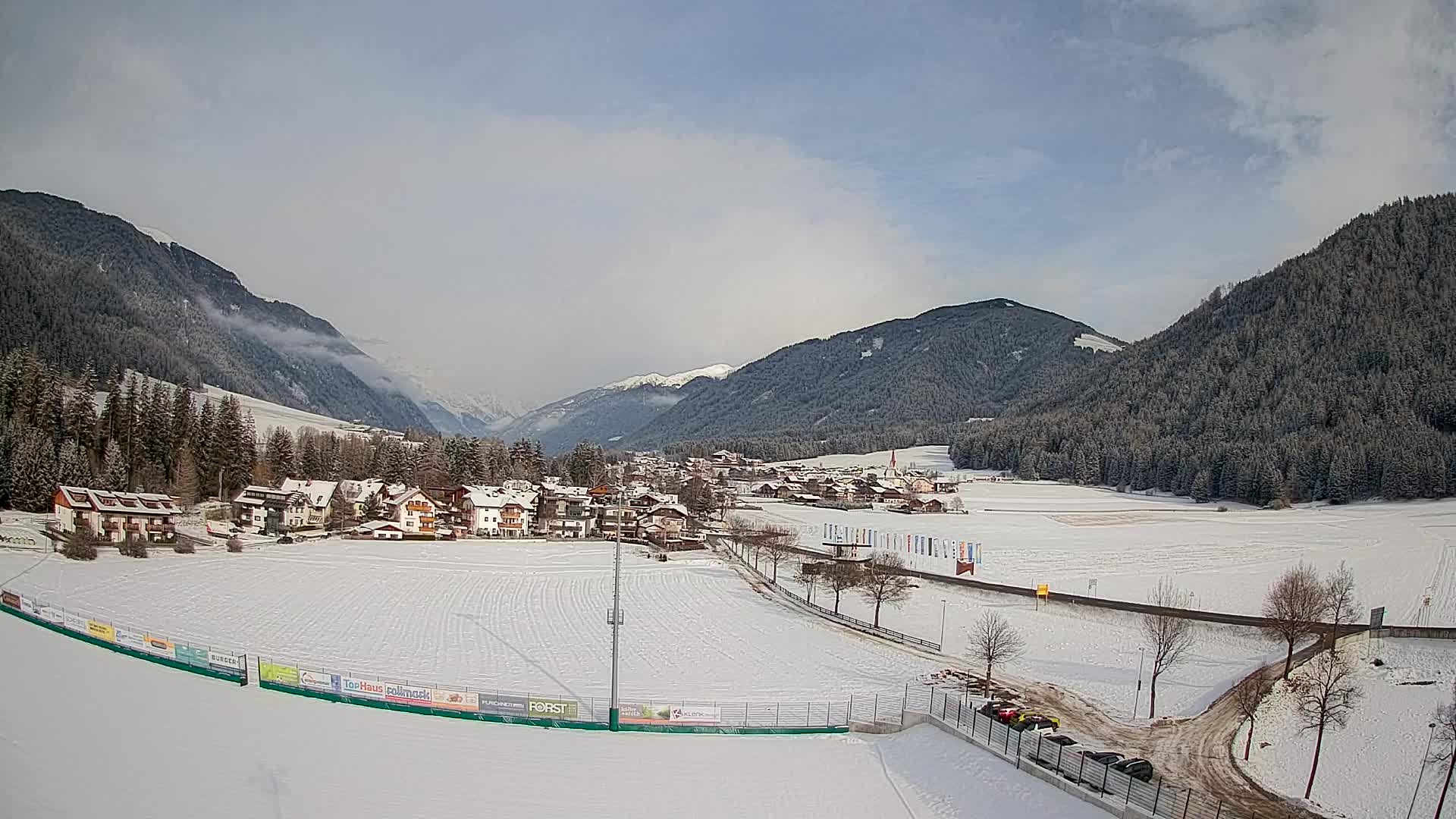 Webcam Niederrasen / Kronplatz – Vista en directo desde el Valle de Anterselva
