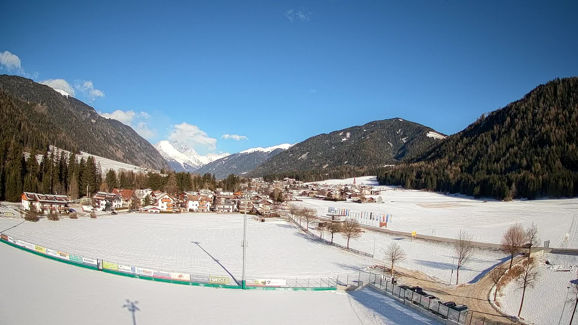 Webcam Niederrasen / Kronplatz – Vista en directo desde el Valle de Anterselva