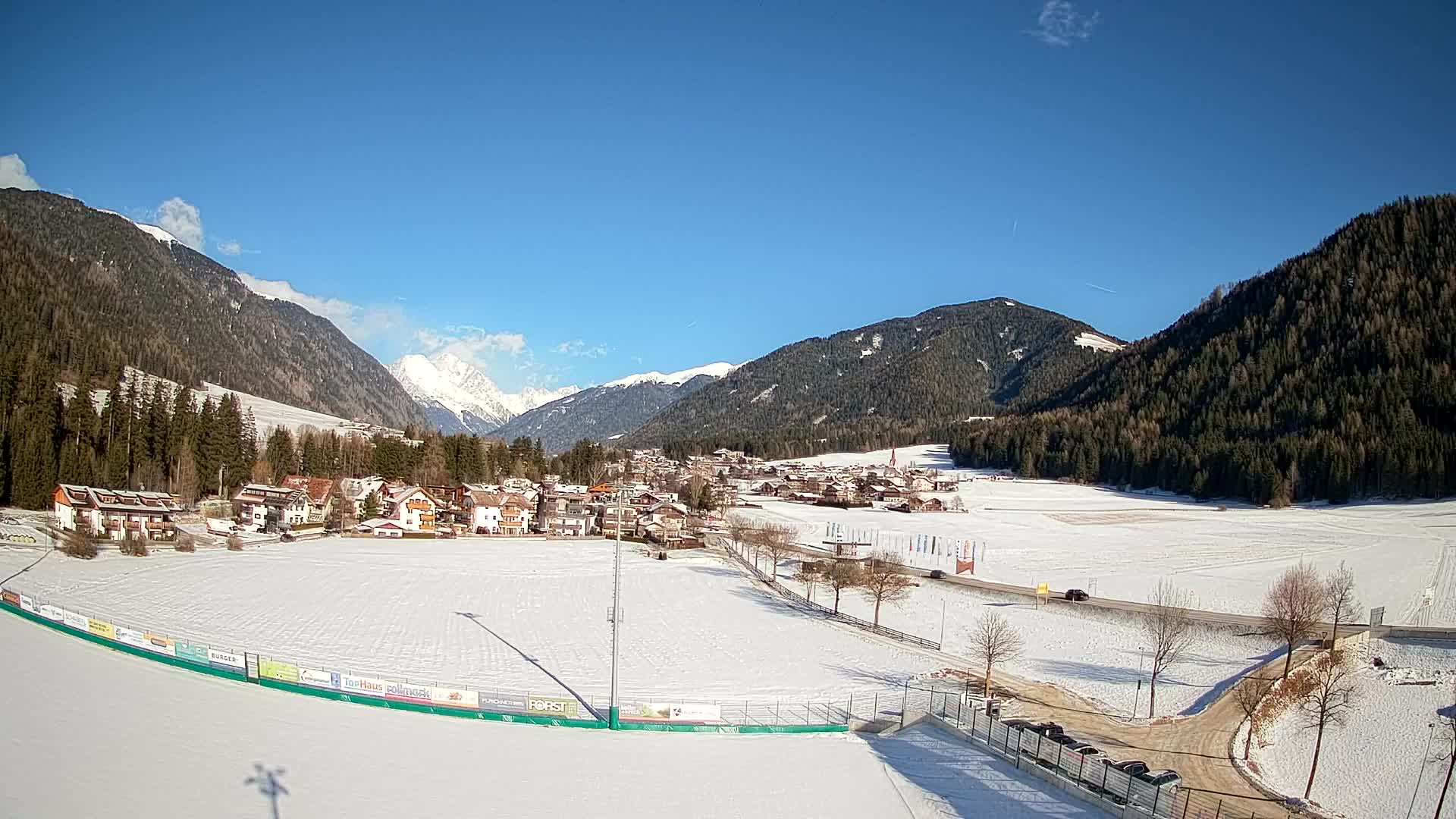 Webcam Niederrasen / Kronplatz – Vista en directo desde el Valle de Anterselva