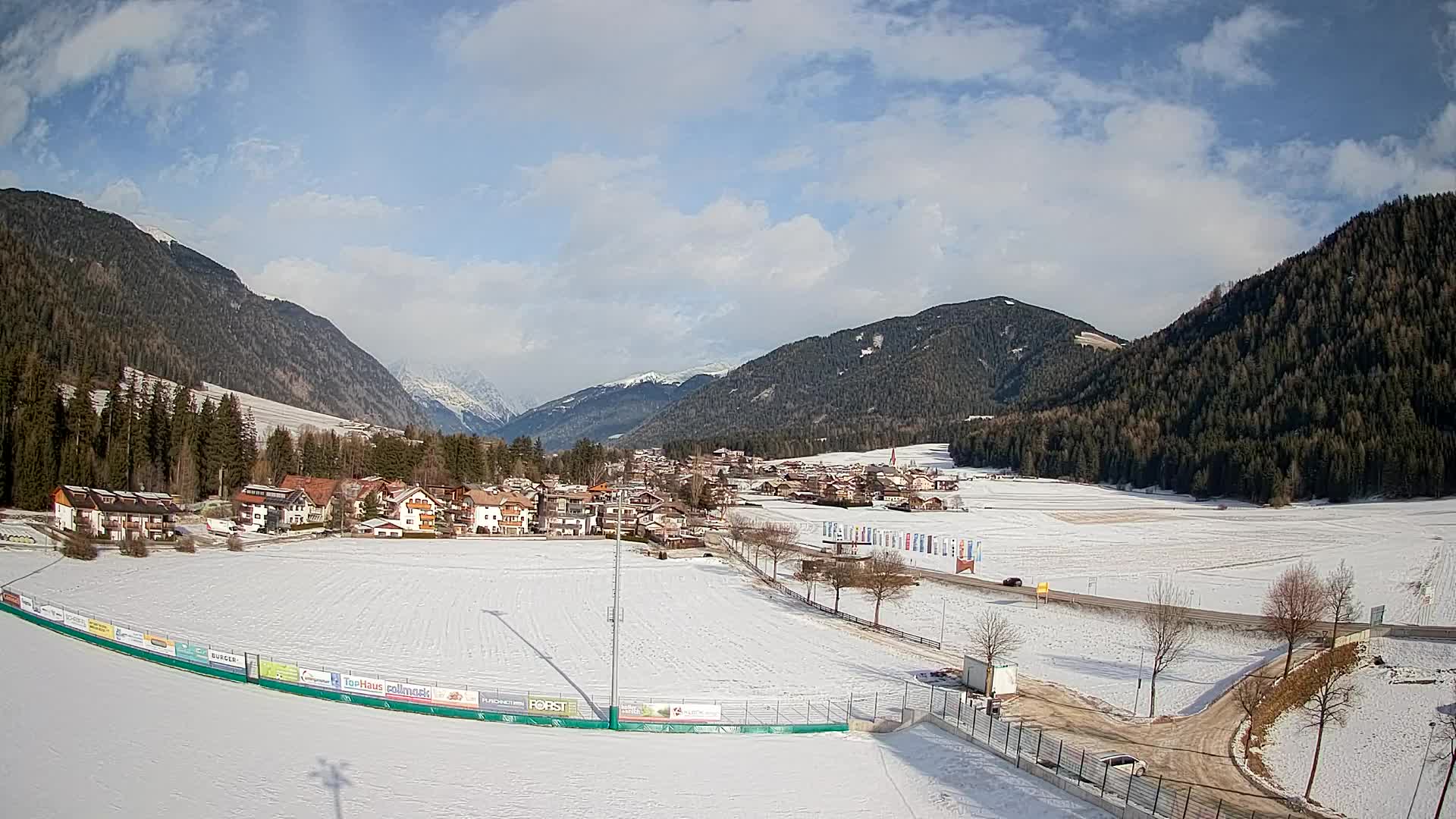 Webcam Niederrasen / Kronplatz – Vista en directo desde el Valle de Anterselva