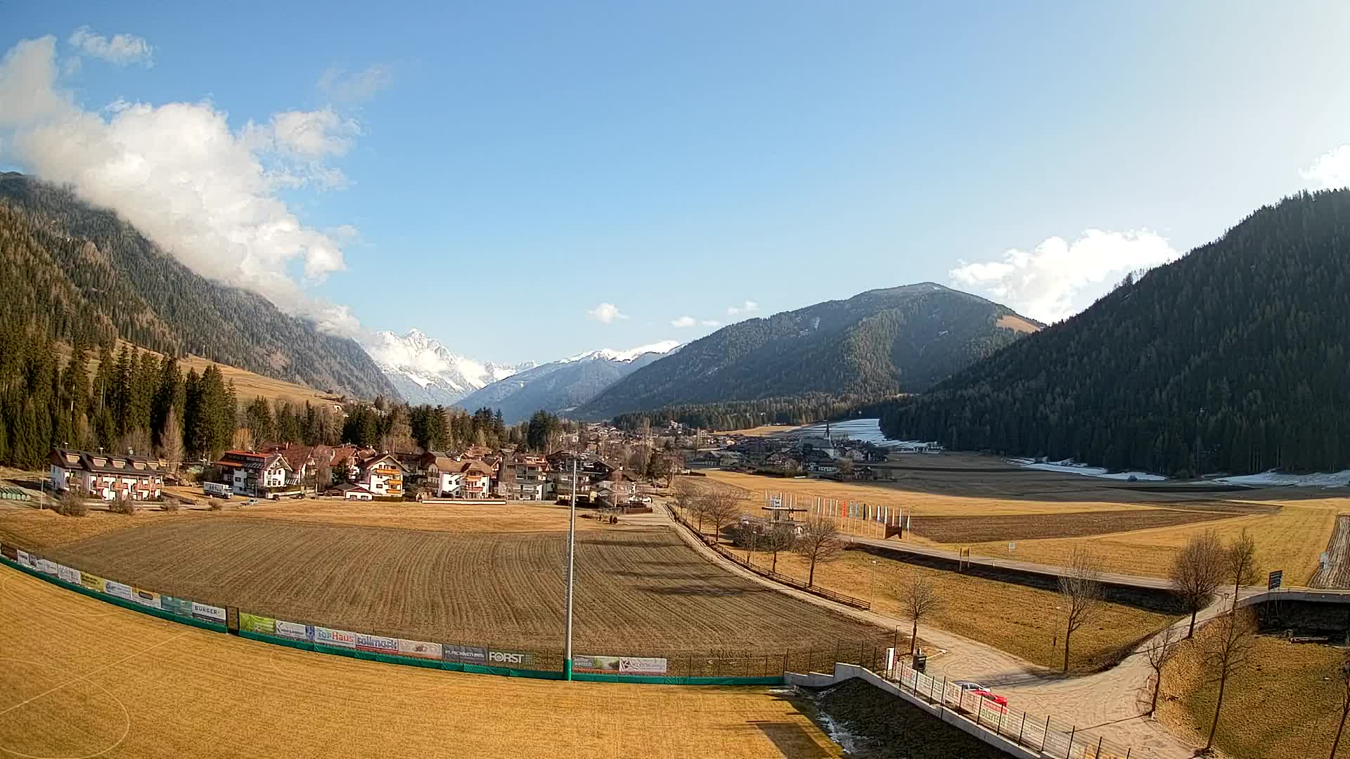 Webcam Niederrasen / Kronplatz – Vista en directo desde el Valle de Anterselva