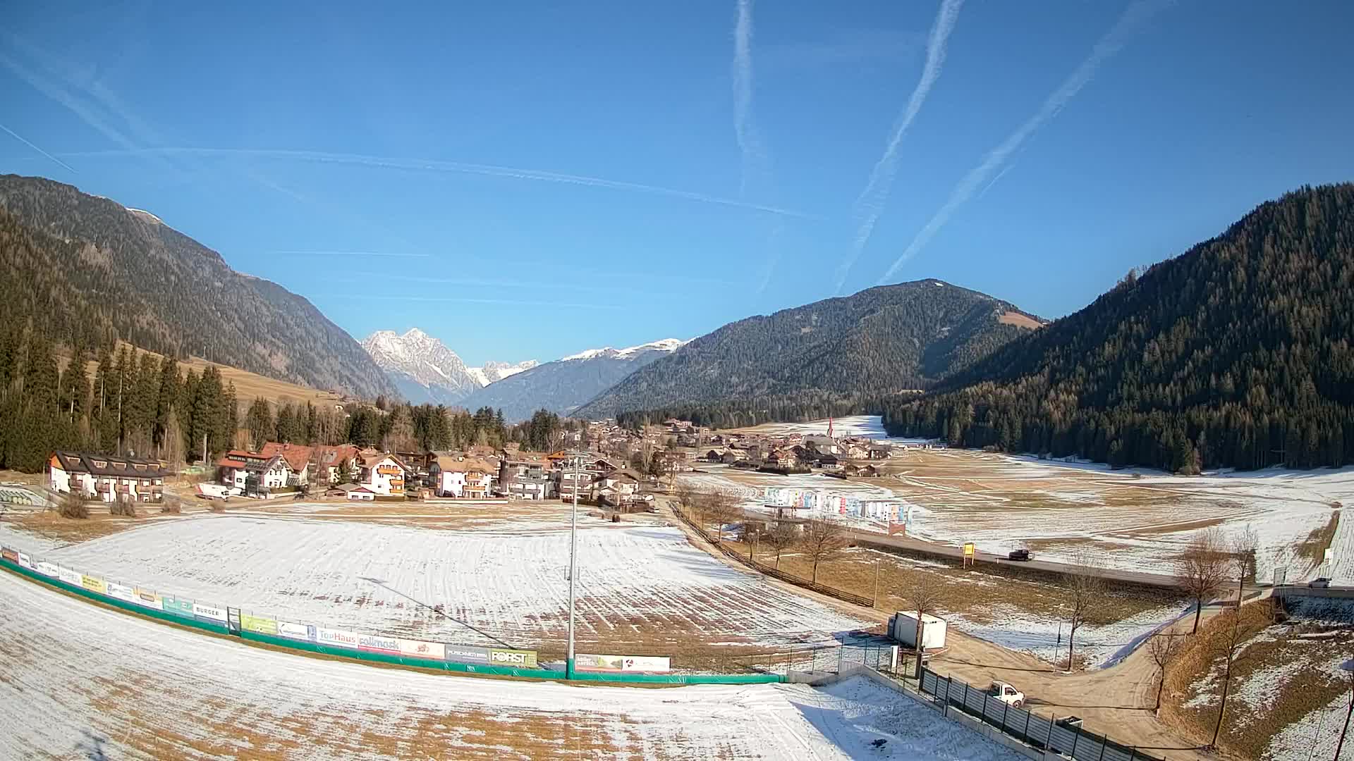 Webcam Niederrasen / Kronplatz – Vista en directo desde el Valle de Anterselva