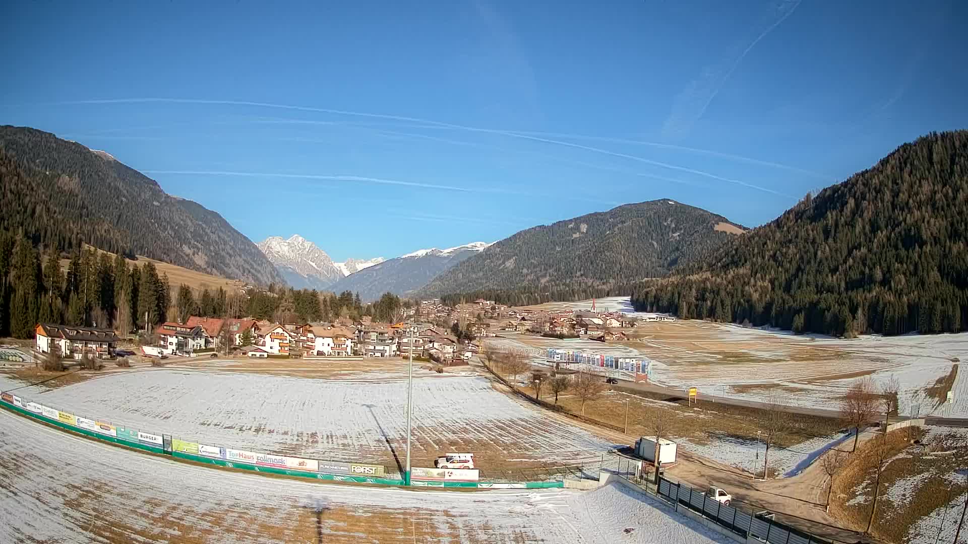 Webcam Niederrasen / Kronplatz – Vista en directo desde el Valle de Anterselva