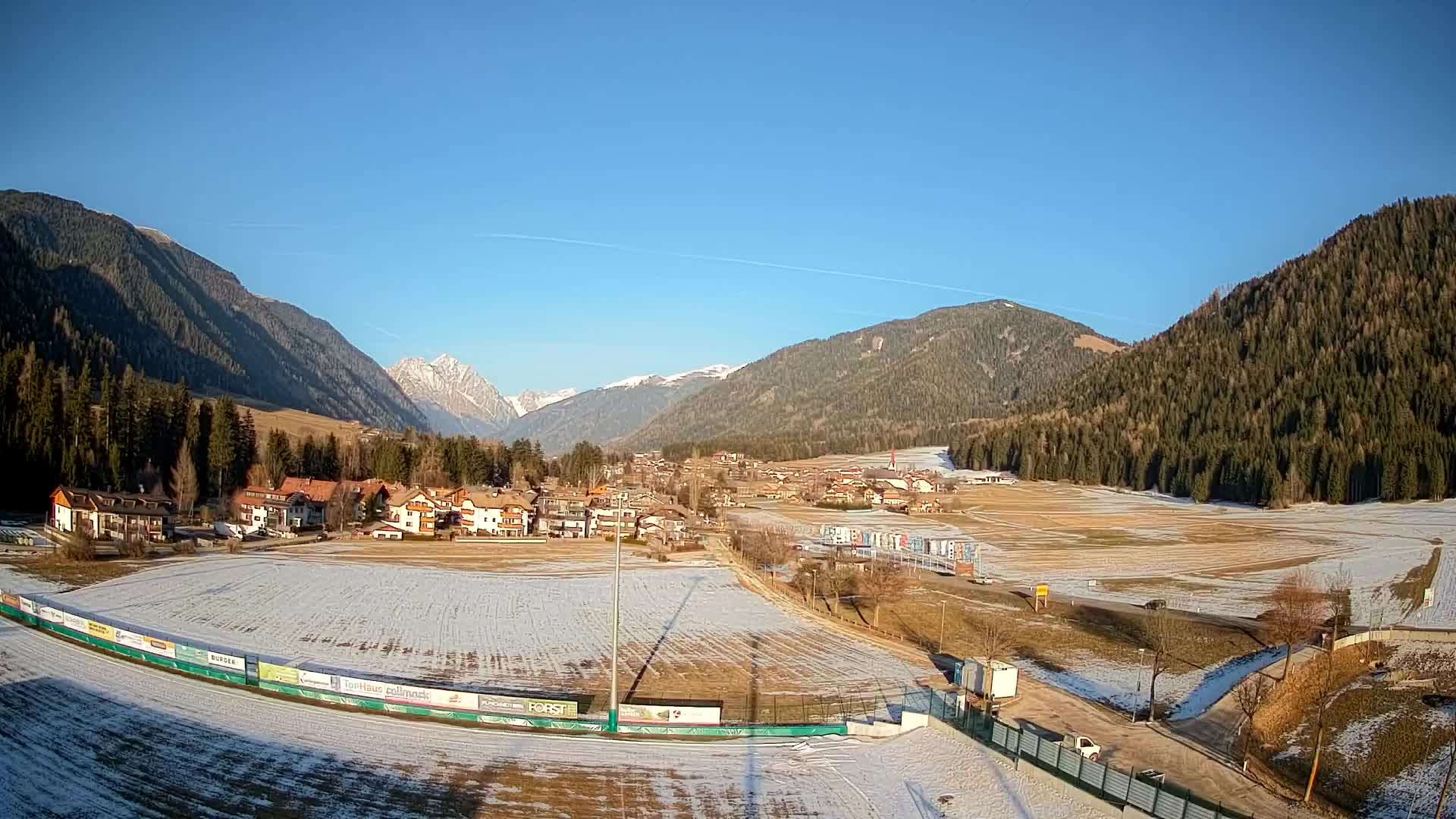 Webcam Niederrasen / Kronplatz – Vista en directo desde el Valle de Anterselva