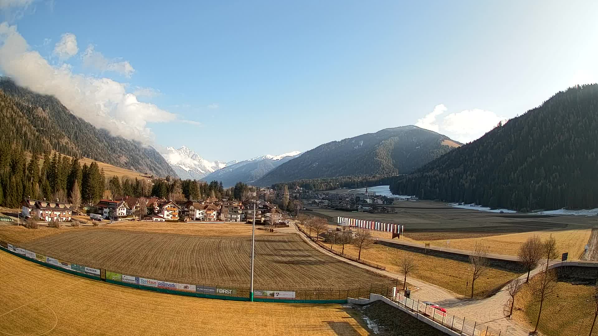 Webcam Niederrasen / Kronplatz – Vista en directo desde el Valle de Anterselva