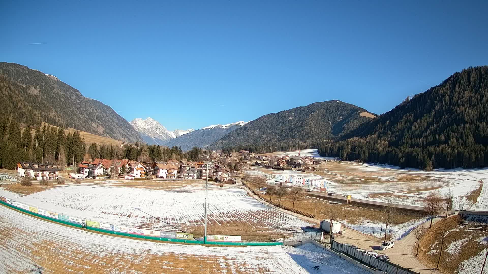 Webcam Niederrasen / Kronplatz – Vista en directo desde el Valle de Anterselva
