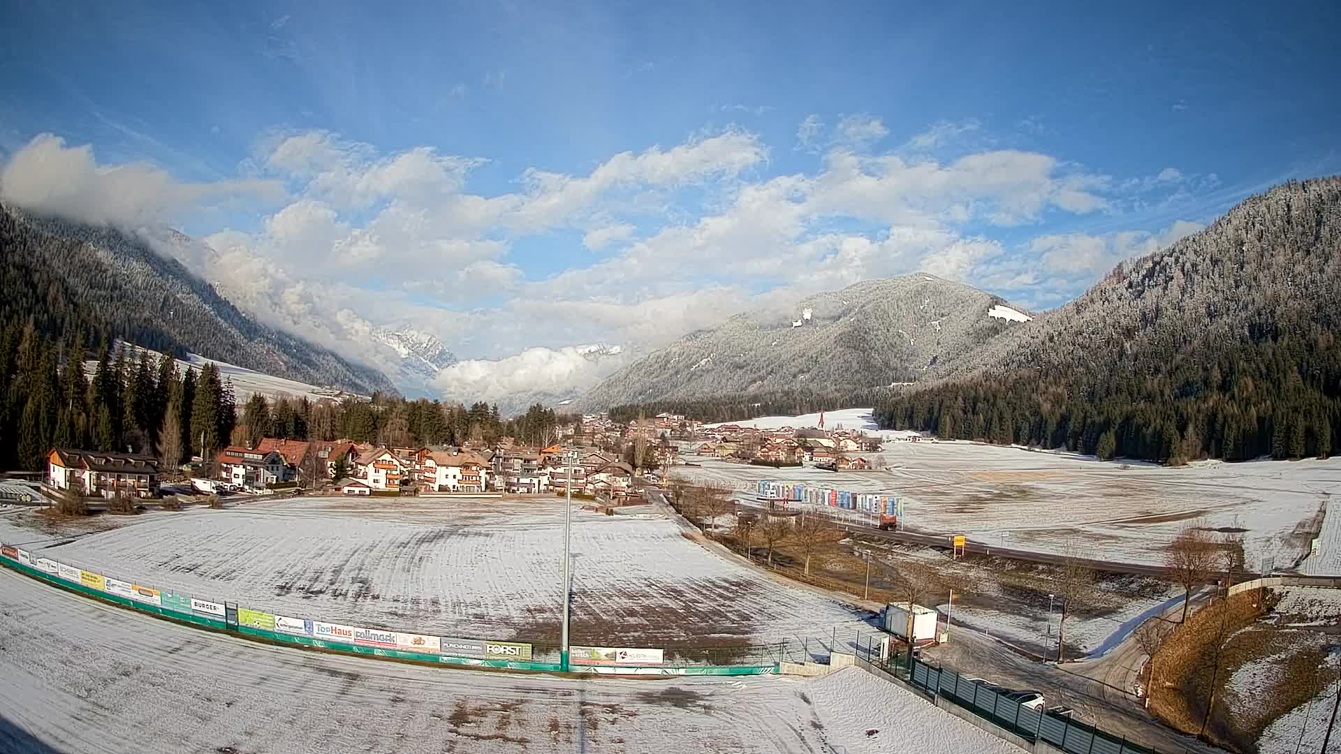 Webcam Niederrasen / Kronplatz – Vista en directo desde el Valle de Anterselva