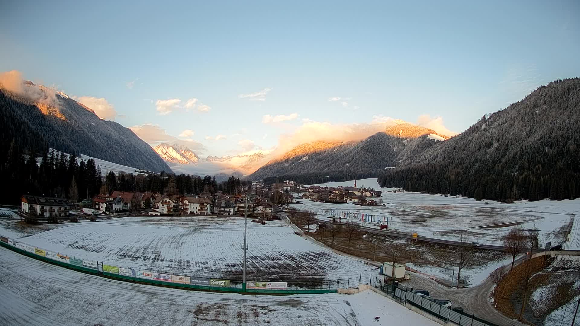 Webcam Niederrasen / Kronplatz – Vista en directo desde el Valle de Anterselva