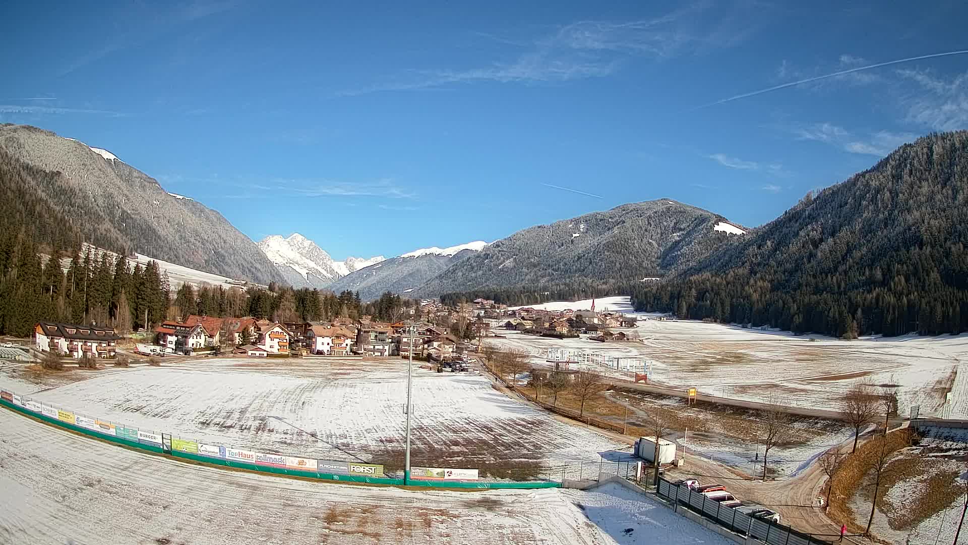 Webcam Niederrasen / Kronplatz – Vista en directo desde el Valle de Anterselva