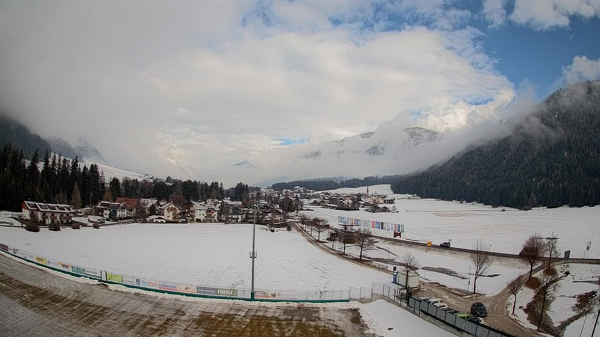 Webcam Niederrasen / Kronplatz – Vista en directo desde el Valle de Anterselva