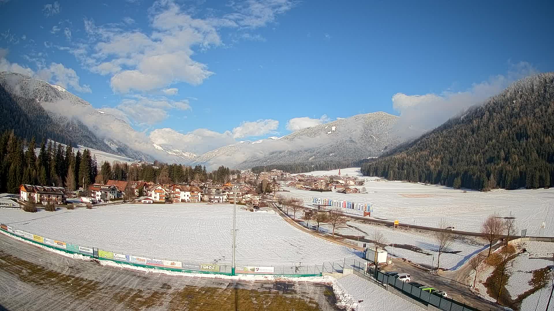 Webcam Niederrasen / Kronplatz – Vista en directo desde el Valle de Anterselva