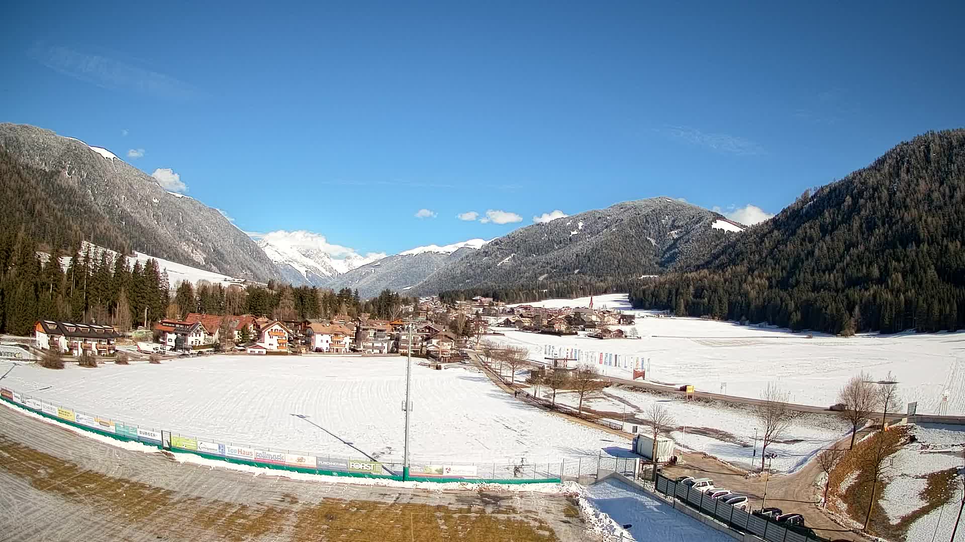 Webcam Niederrasen / Kronplatz – Vista en directo desde el Valle de Anterselva
