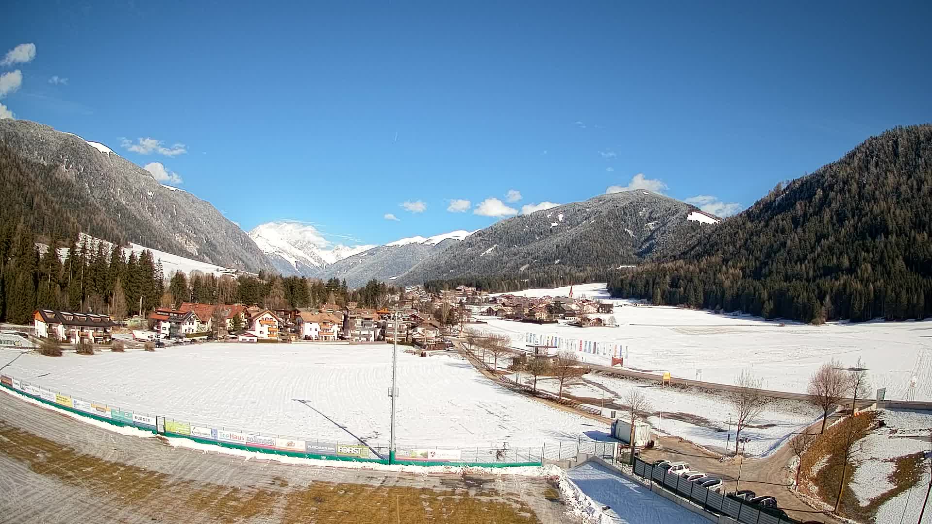 Webcam Niederrasen / Kronplatz – Vista en directo desde el Valle de Anterselva