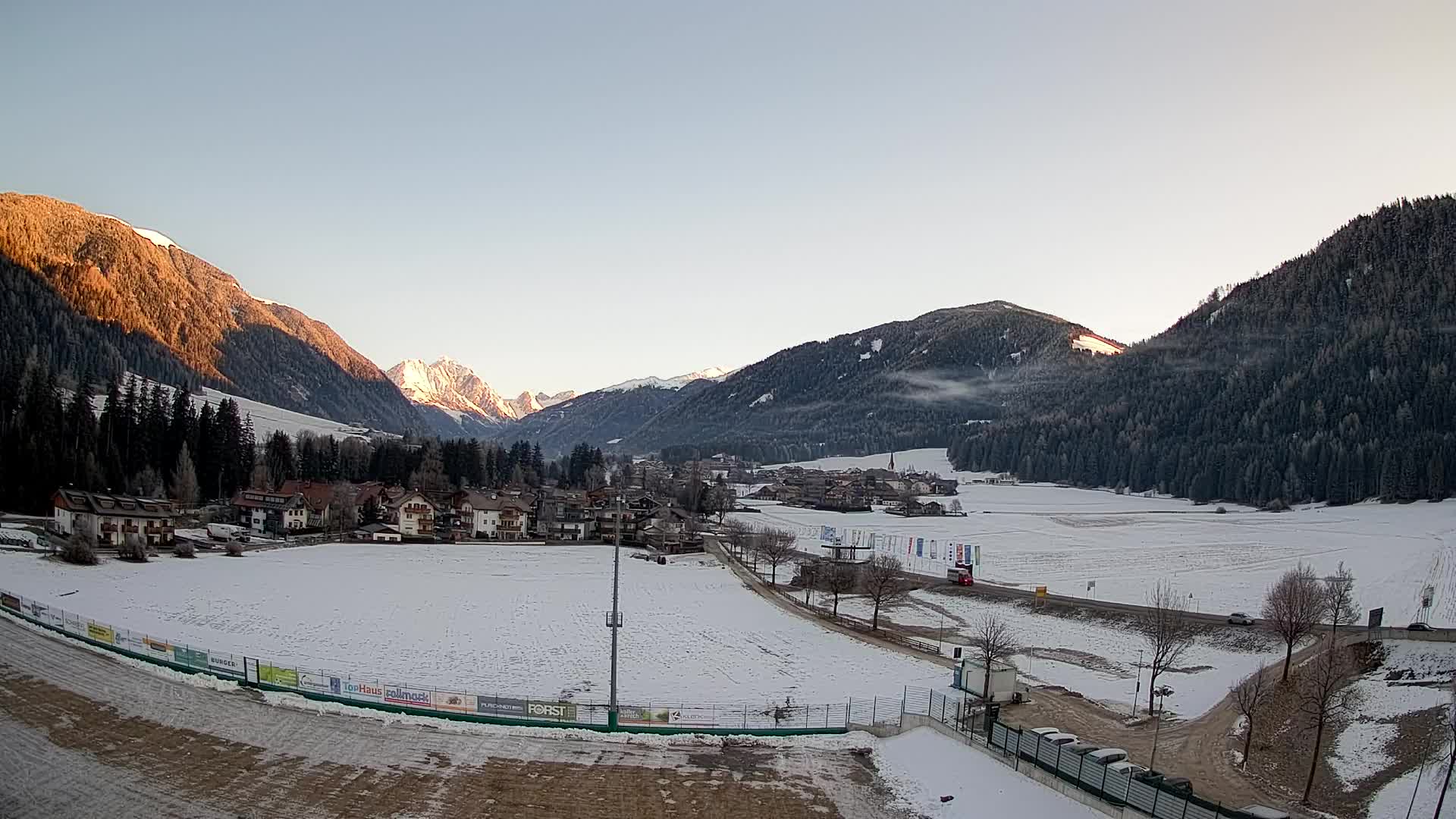 Webcam Niederrasen / Kronplatz – Vista en directo desde el Valle de Anterselva