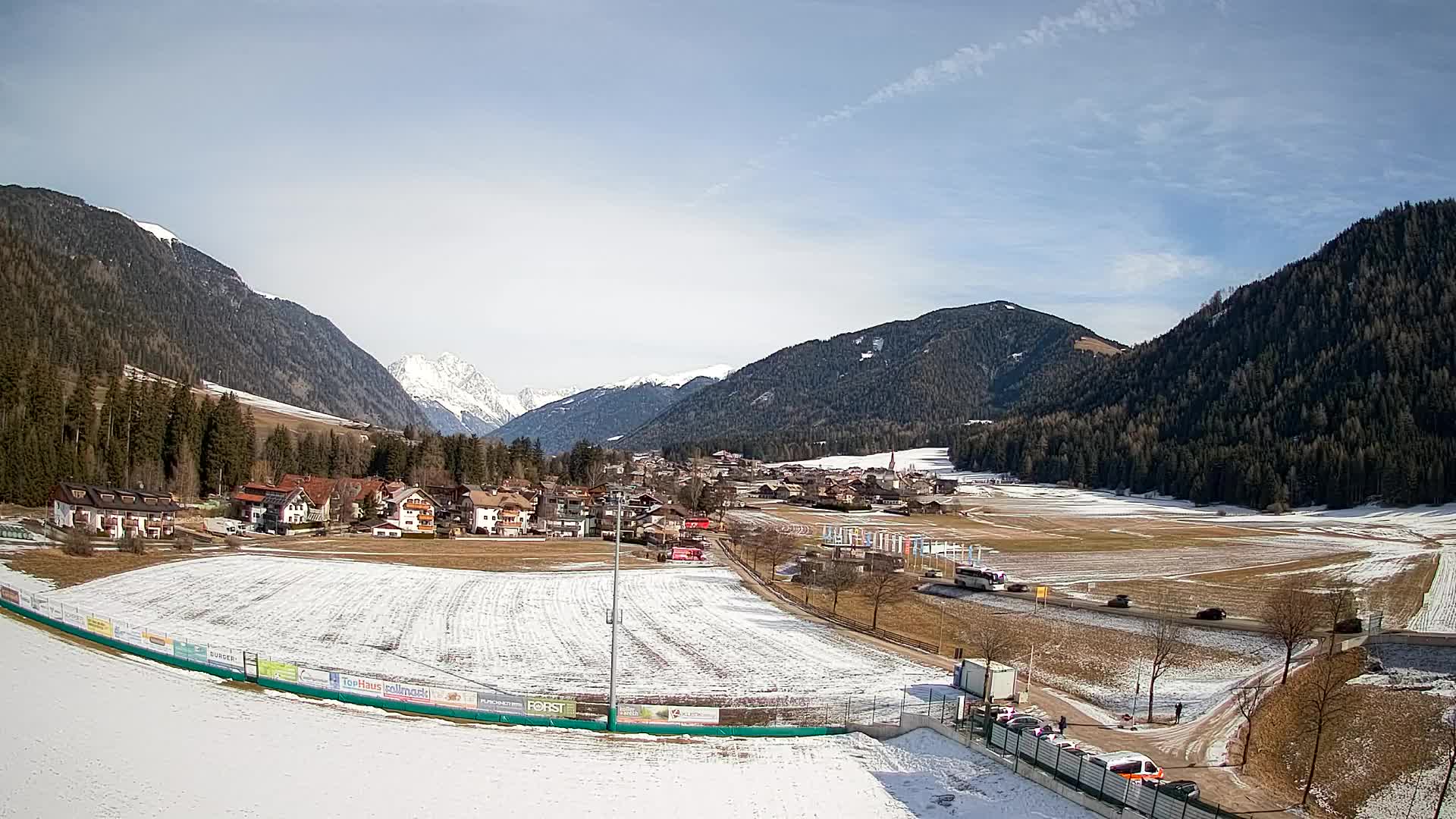 Webcam Niederrasen / Kronplatz – Vista en directo desde el Valle de Anterselva