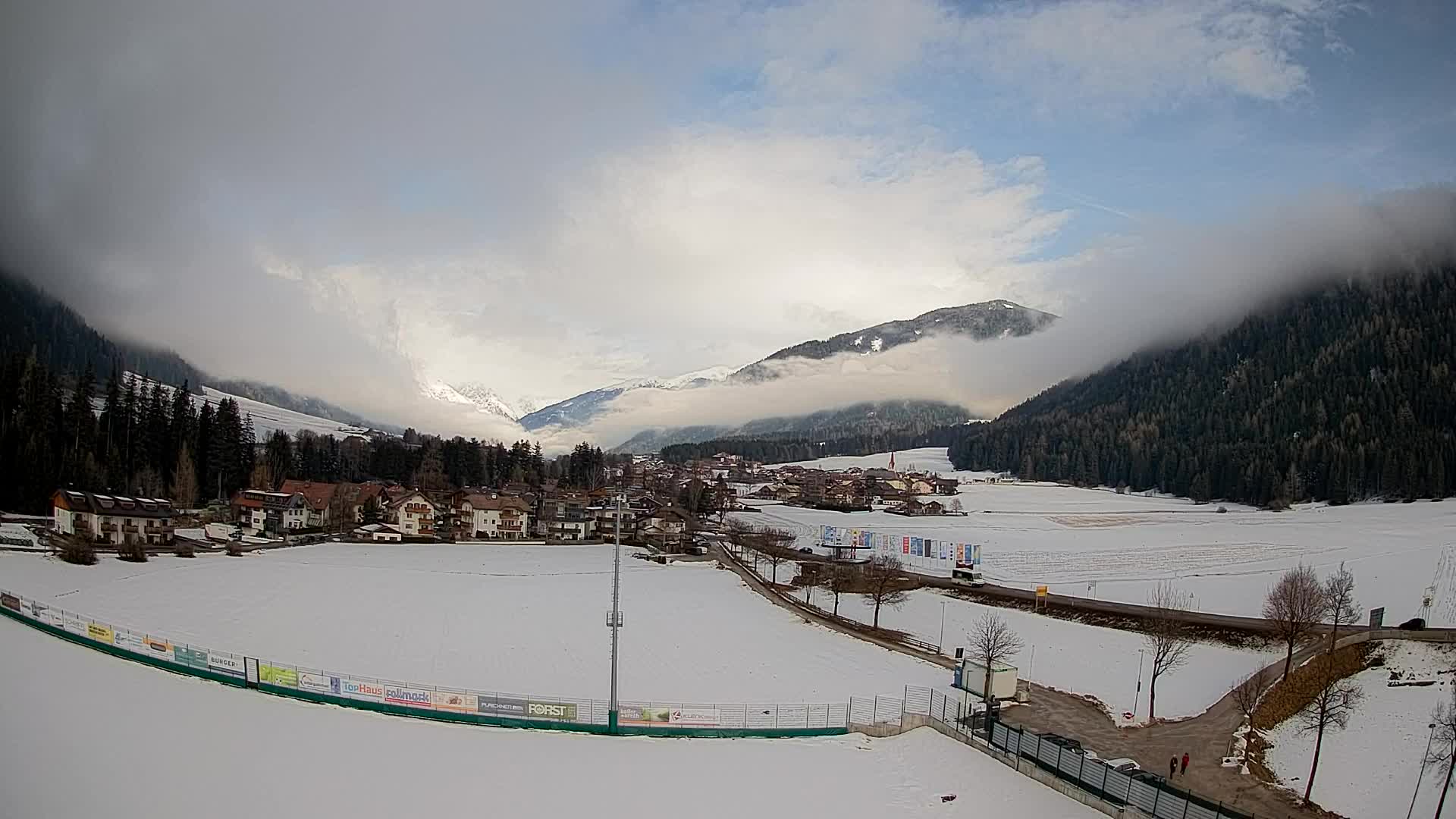 Webcam Niederrasen / Kronplatz – Vista en directo desde el Valle de Anterselva