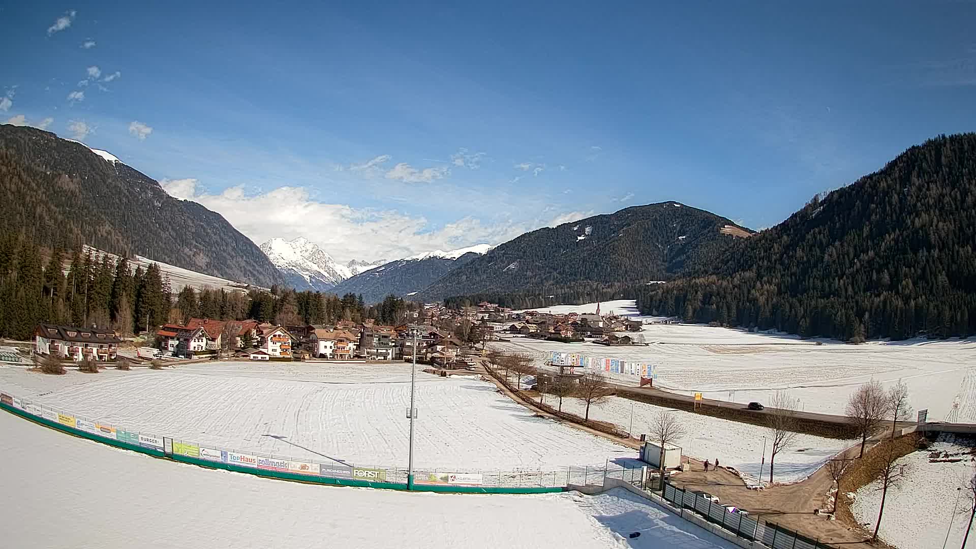 Webcam Niederrasen / Kronplatz – Vista en directo desde el Valle de Anterselva