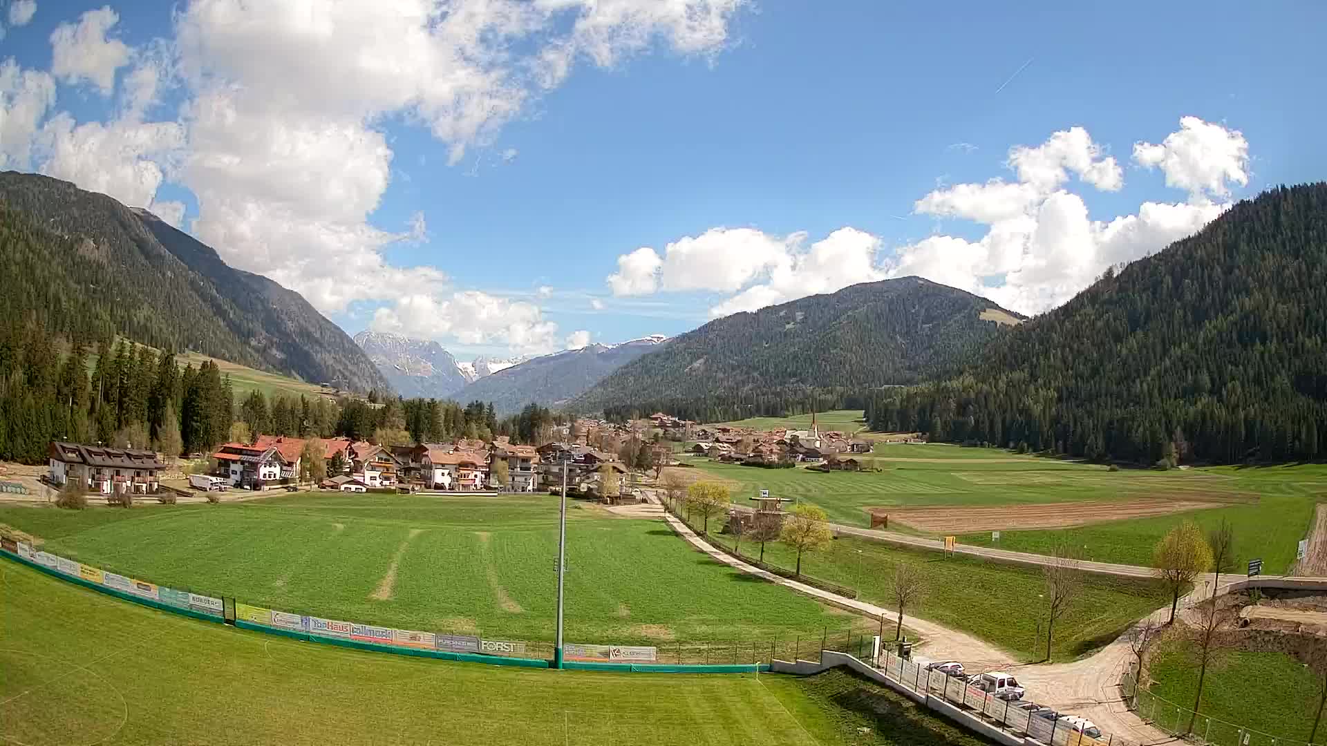 Webcam Niederrasen / Kronplatz – Vista en directo desde el Valle de Anterselva