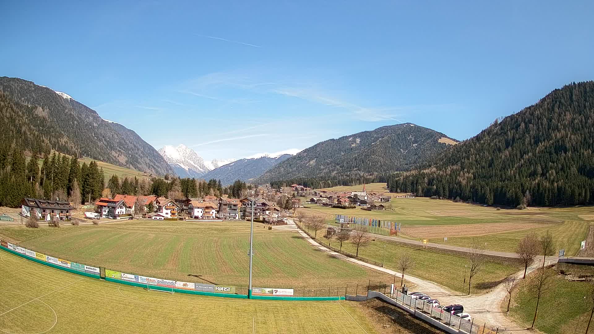 Webcam Niederrasen / Kronplatz – Vista en directo desde el Valle de Anterselva