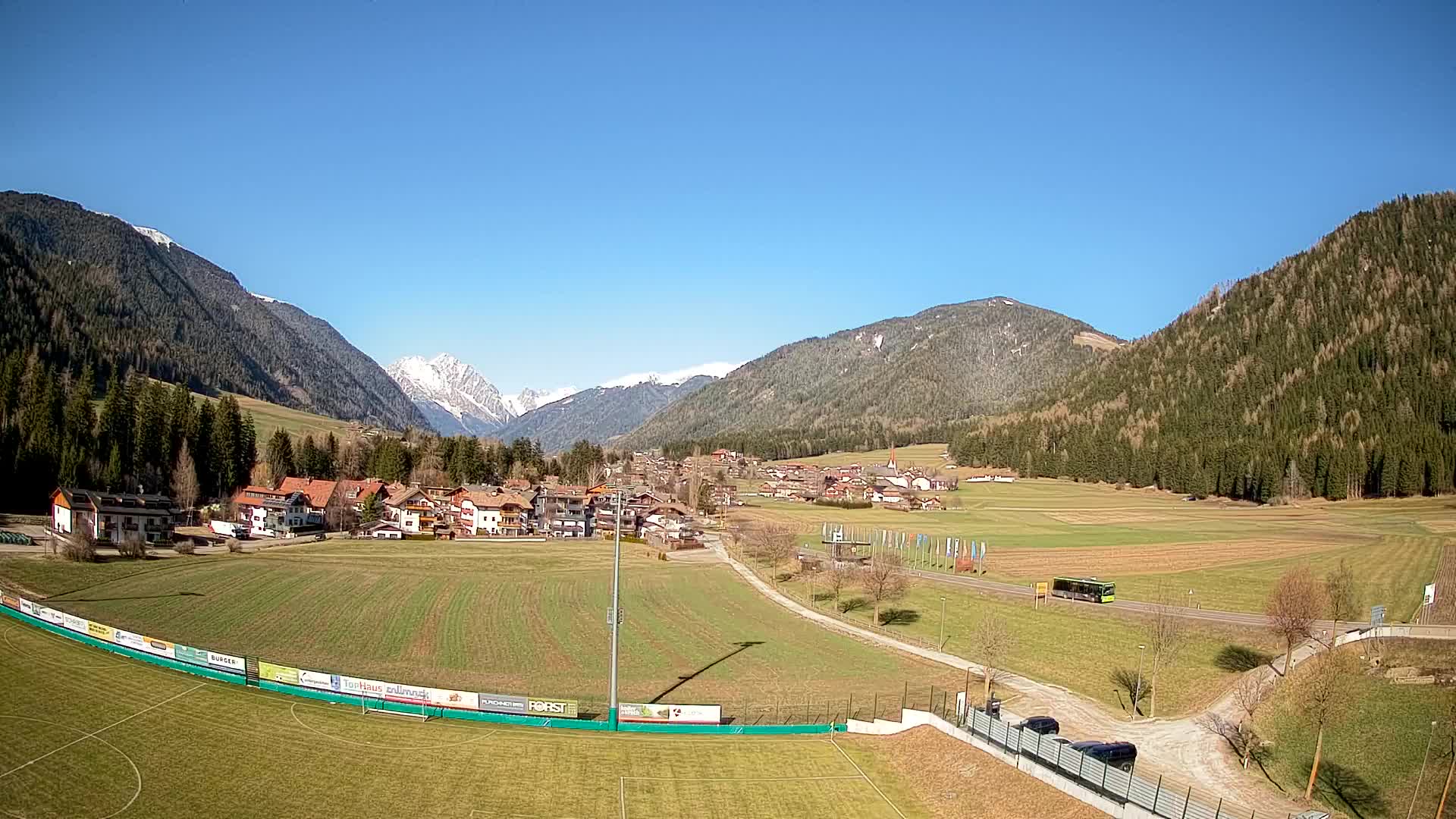 Webcam Niederrasen / Kronplatz – Vista en directo desde el Valle de Anterselva