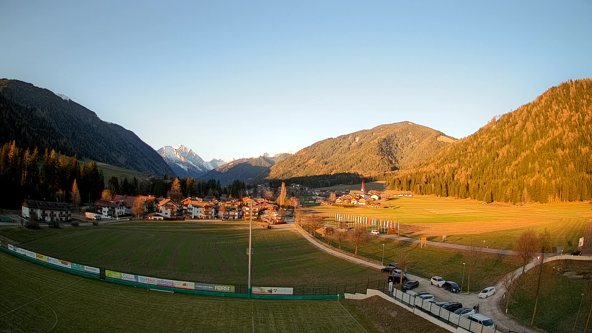 Webcam Niederrasen / Kronplatz – Vista en directo desde el Valle de Anterselva