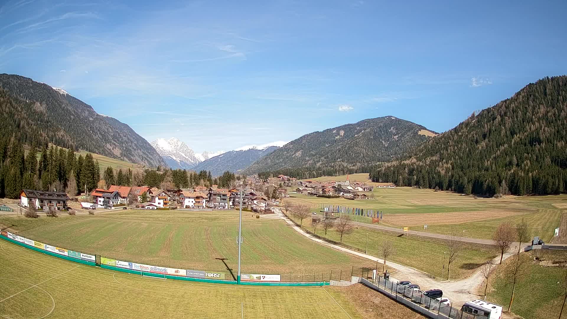Webcam Niederrasen / Kronplatz – Vista en directo desde el Valle de Anterselva