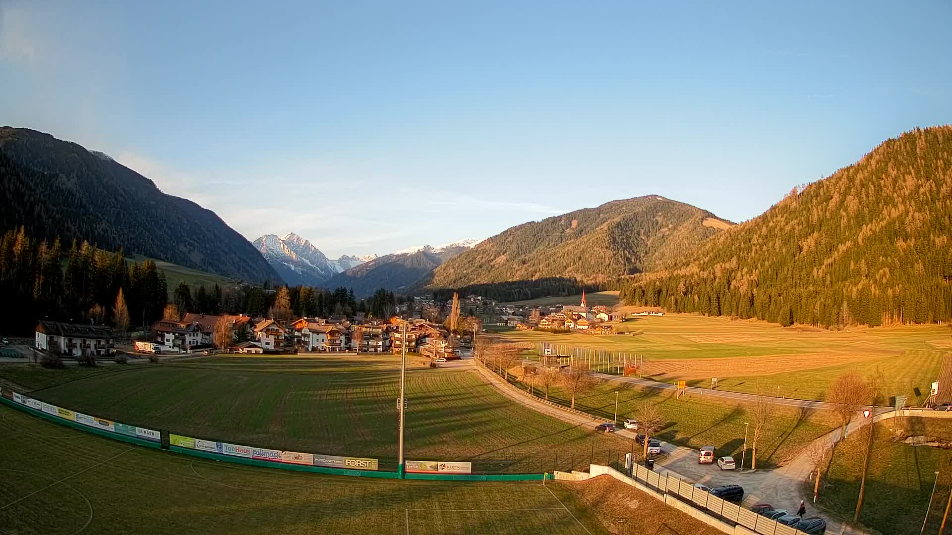 Webcam Niederrasen / Kronplatz – Vista en directo desde el Valle de Anterselva