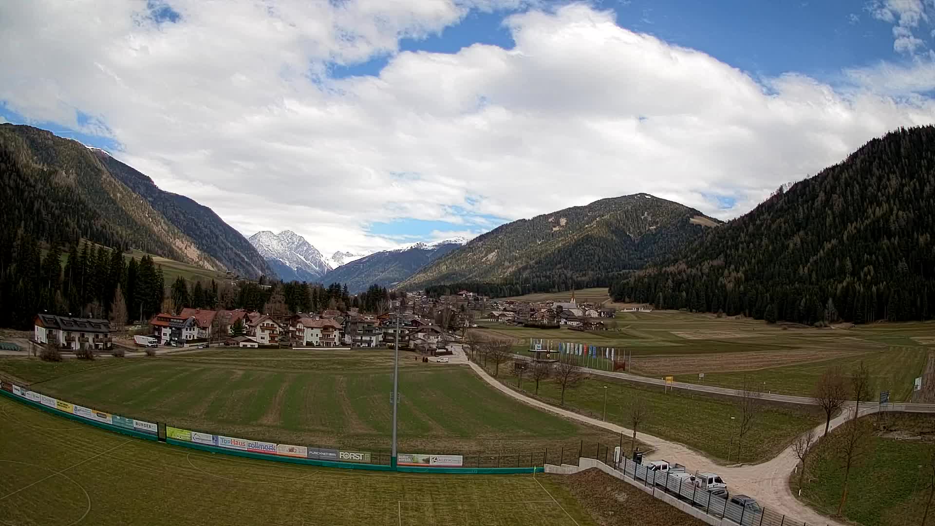 Webcam Niederrasen / Kronplatz – Vista en directo desde el Valle de Anterselva