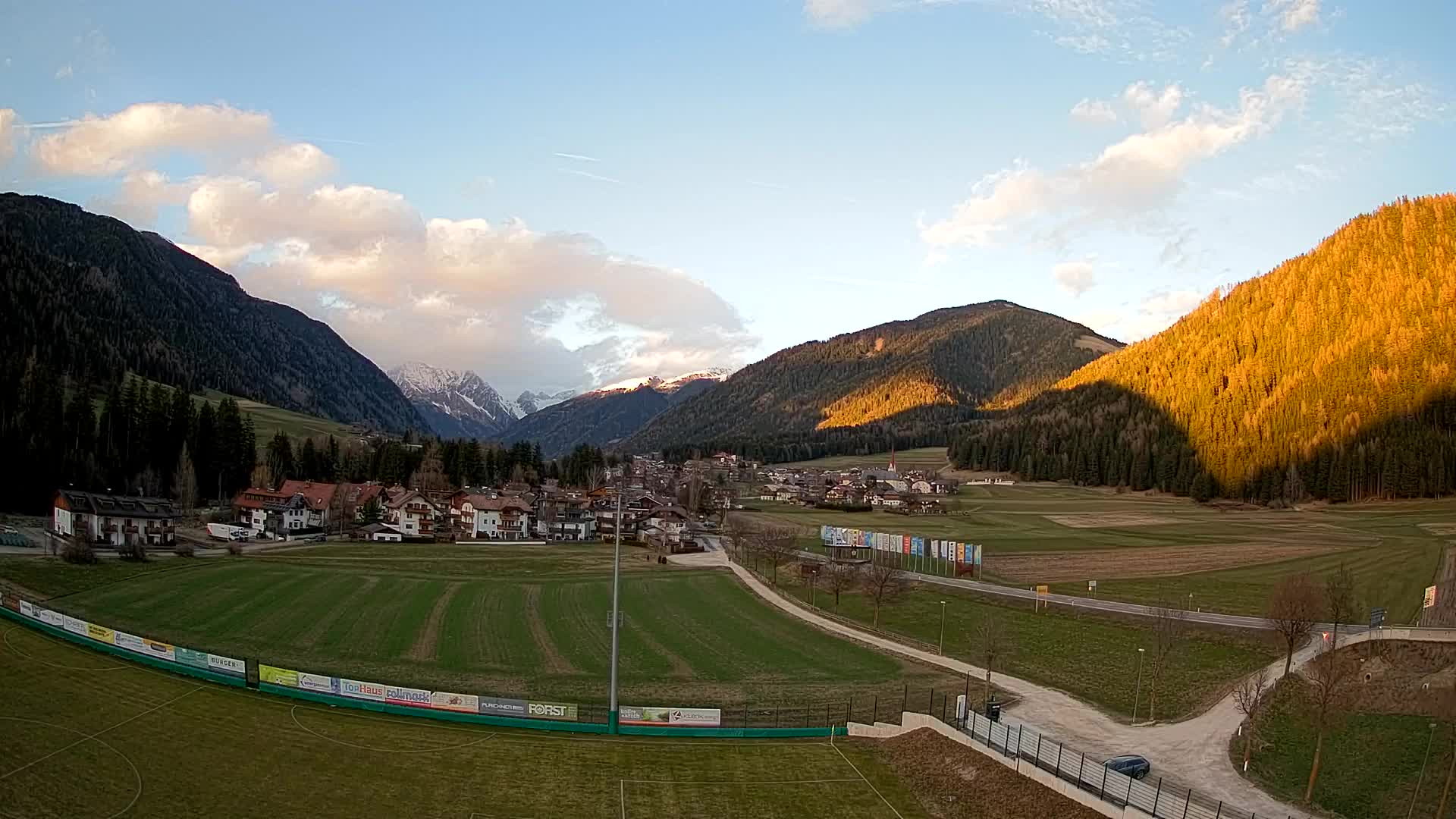 Webcam Niederrasen / Kronplatz – Vista en directo desde el Valle de Anterselva