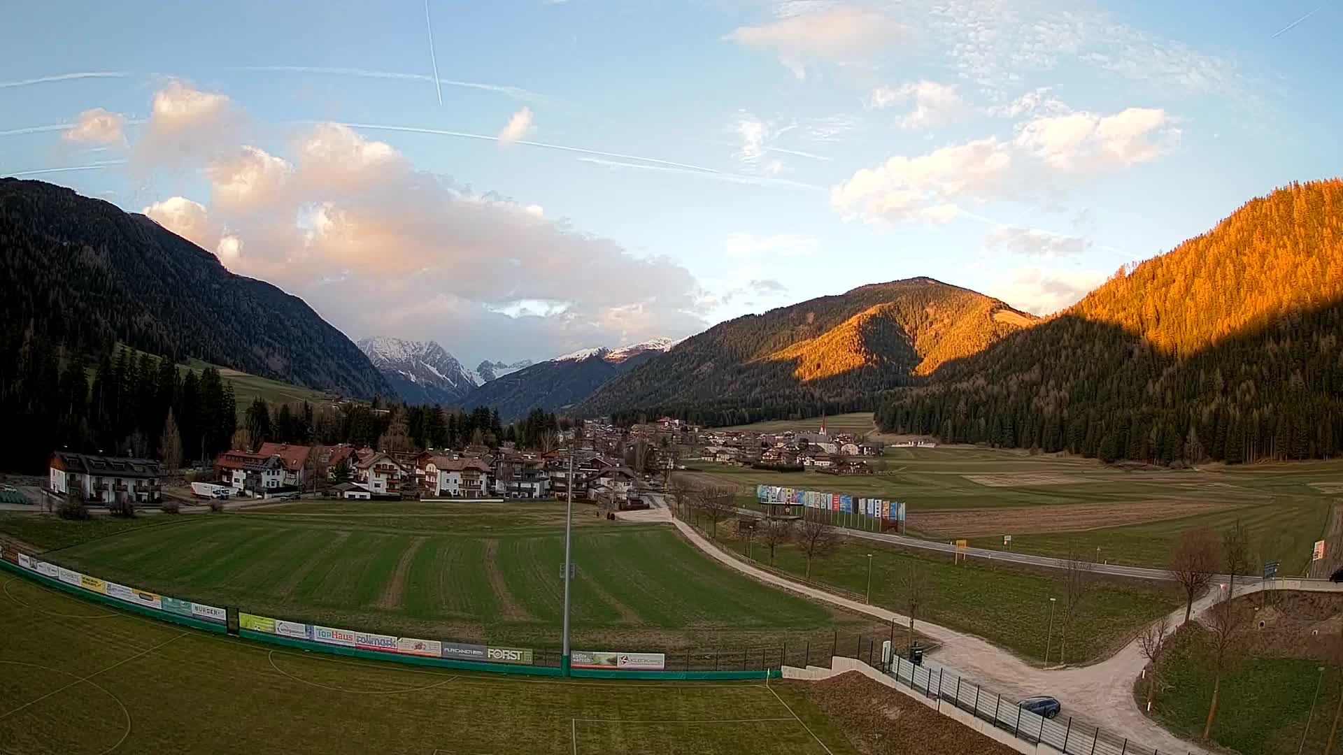 Webcam Niederrasen / Kronplatz – Vista en directo desde el Valle de Anterselva