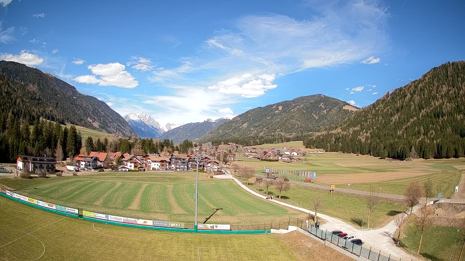 Webcam Niederrasen / Kronplatz – Vista en directo desde el Valle de Anterselva