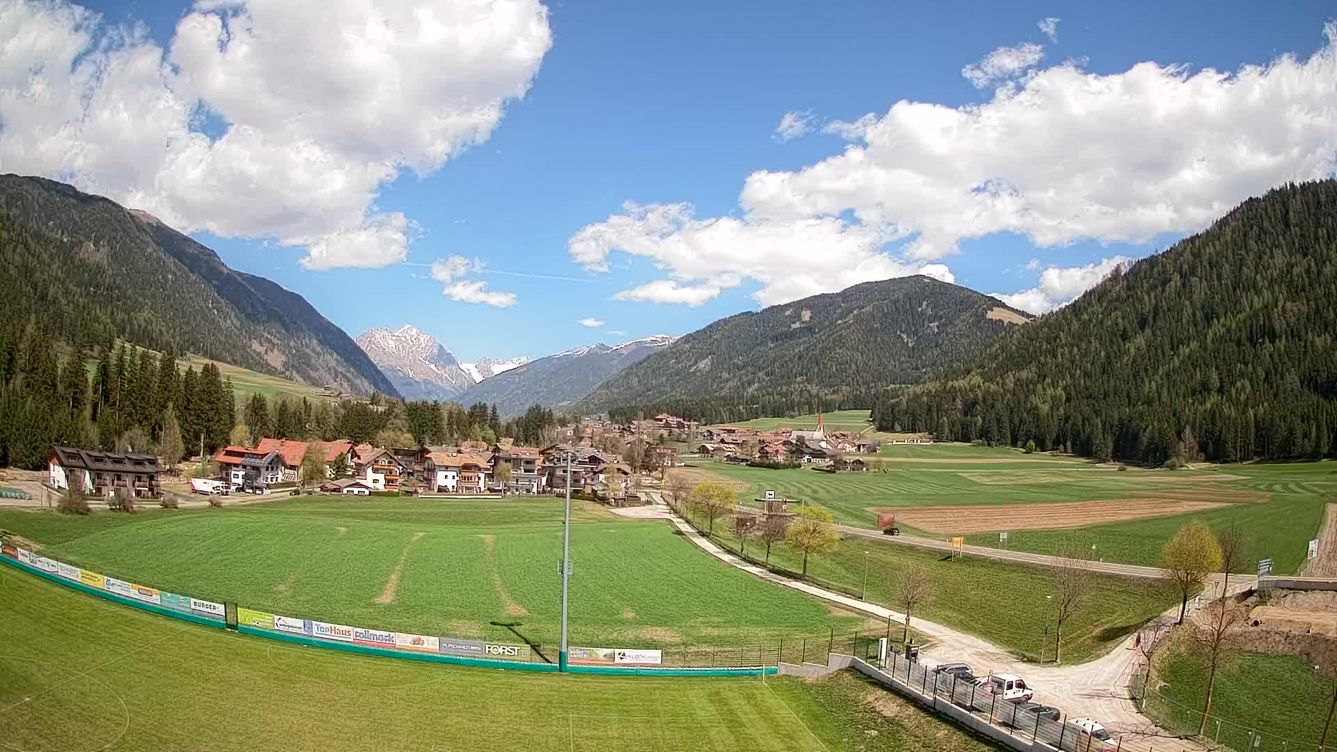 Webcam Niederrasen / Kronplatz – Vista en directo desde el Valle de Anterselva