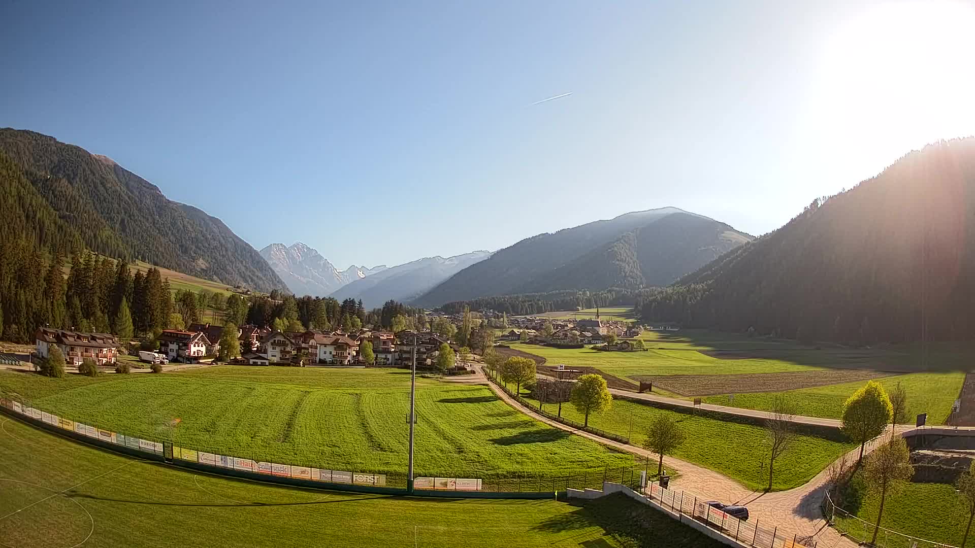 Webcam Niederrasen / Kronplatz – Vista en directo desde el Valle de Anterselva