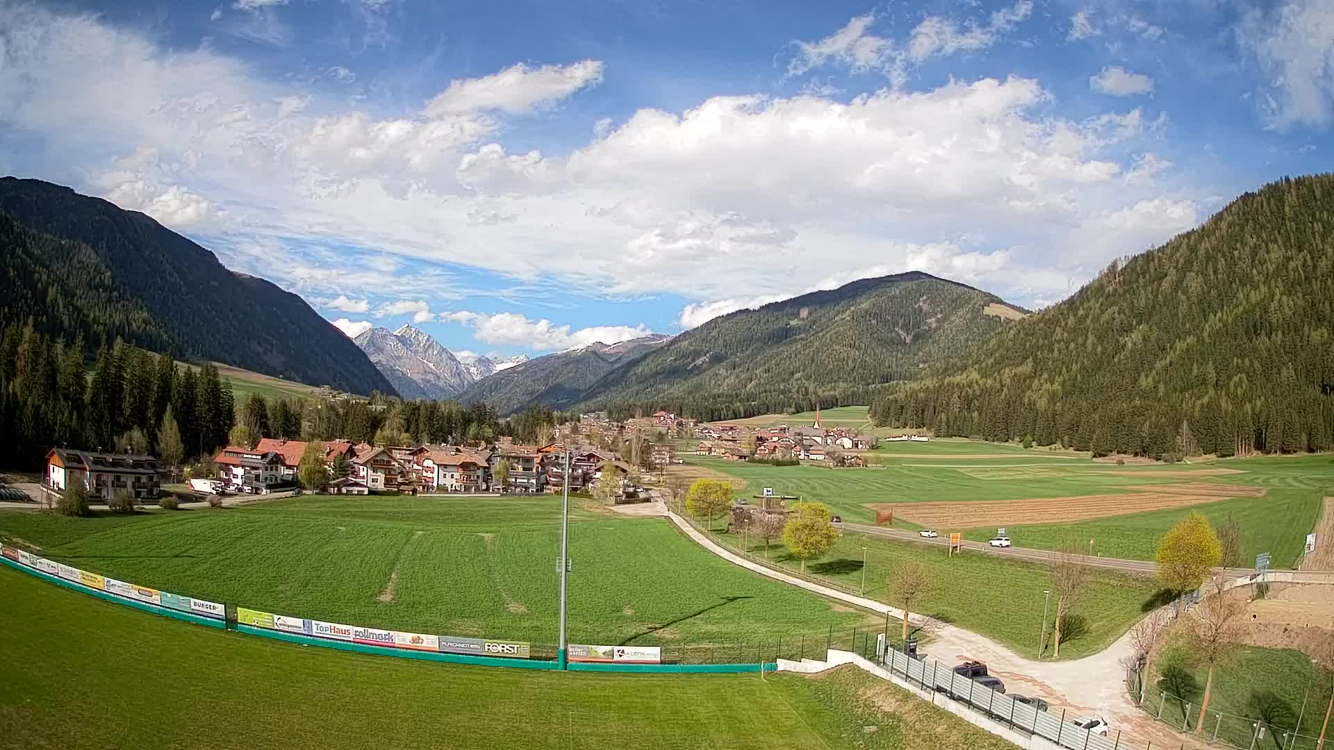 Webcam Niederrasen / Kronplatz – Vista en directo desde el Valle de Anterselva