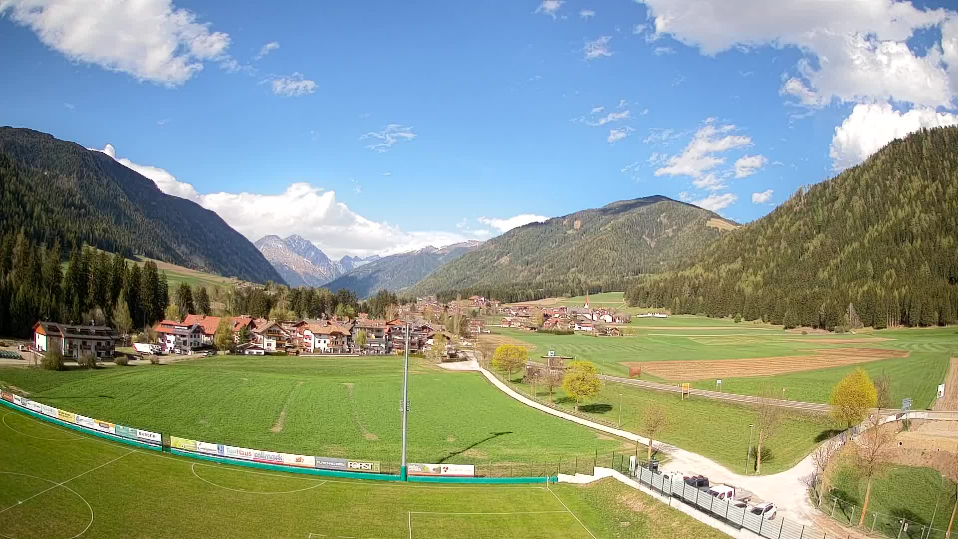 Webcam Niederrasen / Kronplatz – Vista en directo desde el Valle de Anterselva