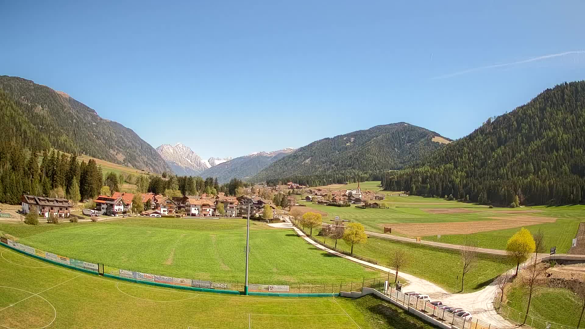 Webcam Niederrasen / Kronplatz – Vista en directo desde el Valle de Anterselva