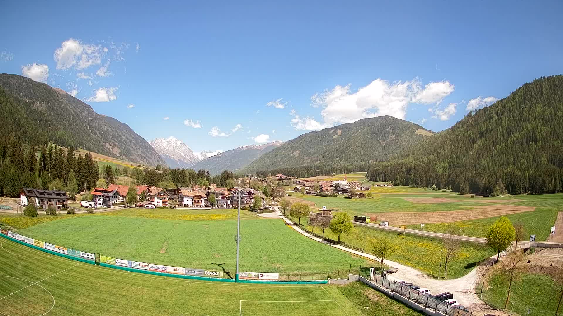 Webcam Niederrasen / Kronplatz – Vista en directo desde el Valle de Anterselva