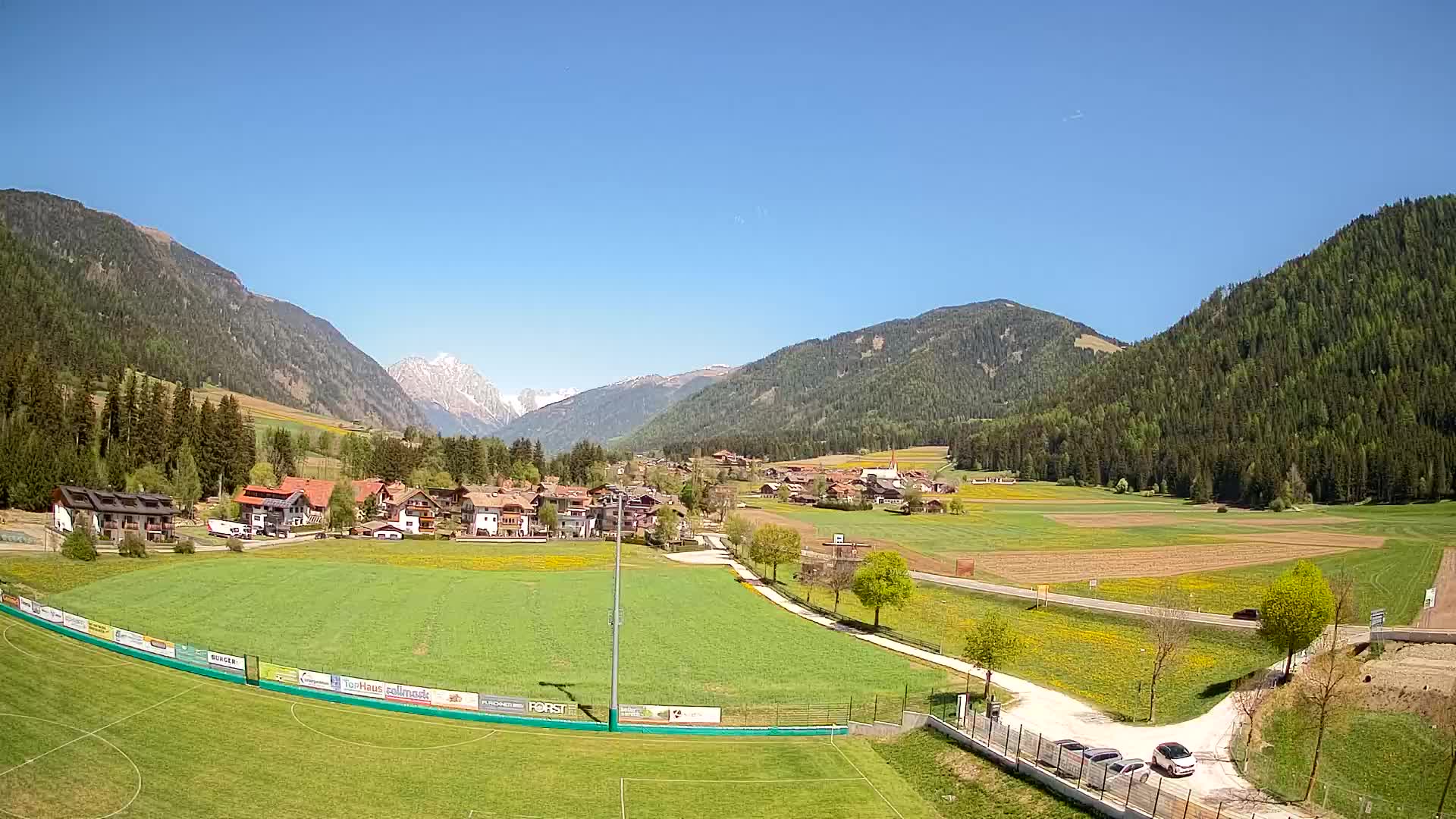 Webcam Niederrasen / Kronplatz – Vista en directo desde el Valle de Anterselva