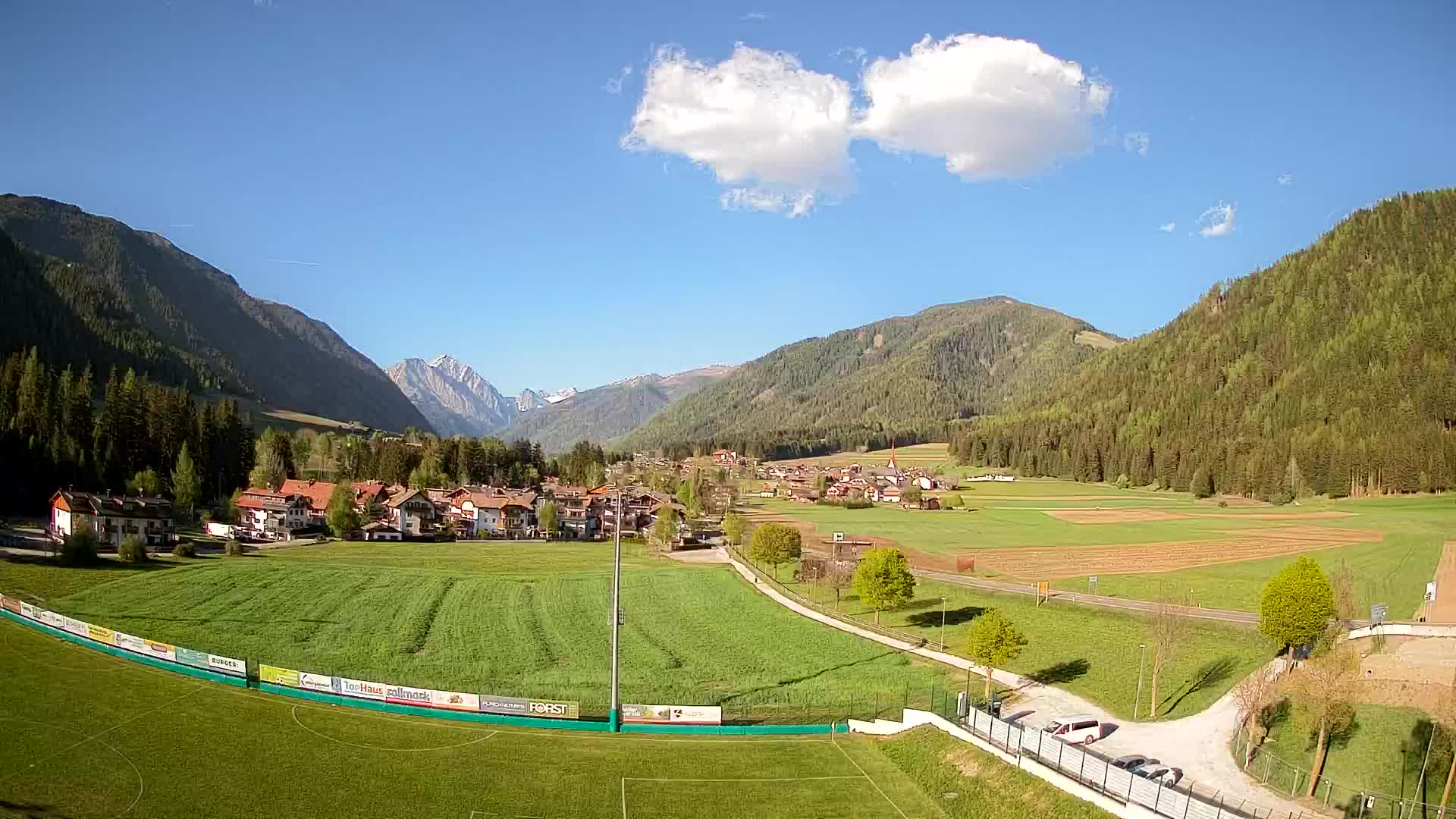 Webcam Niederrasen / Kronplatz – Vista en directo desde el Valle de Anterselva
