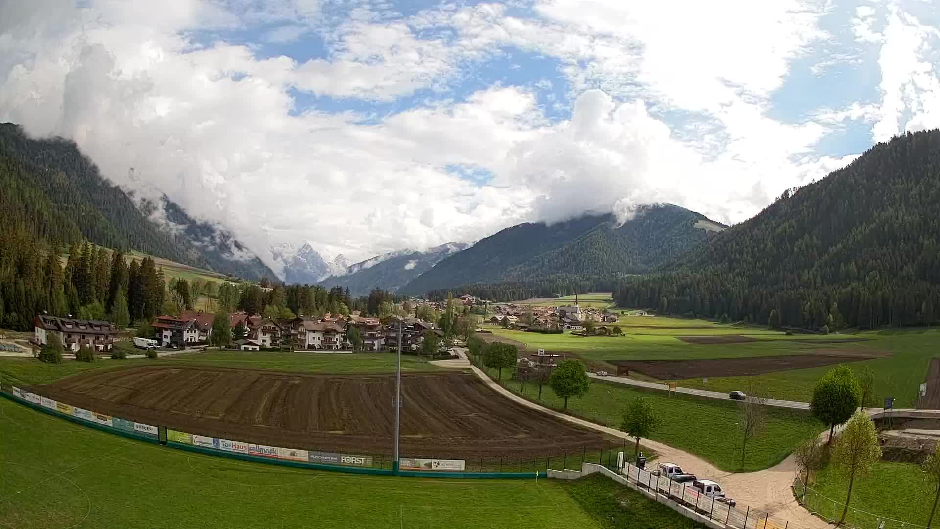 Webcam Niederrasen / Kronplatz – Vista en directo desde el Valle de Anterselva