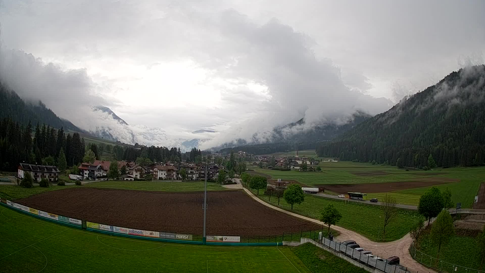 Webcam Niederrasen / Kronplatz – Vista en directo desde el Valle de Anterselva