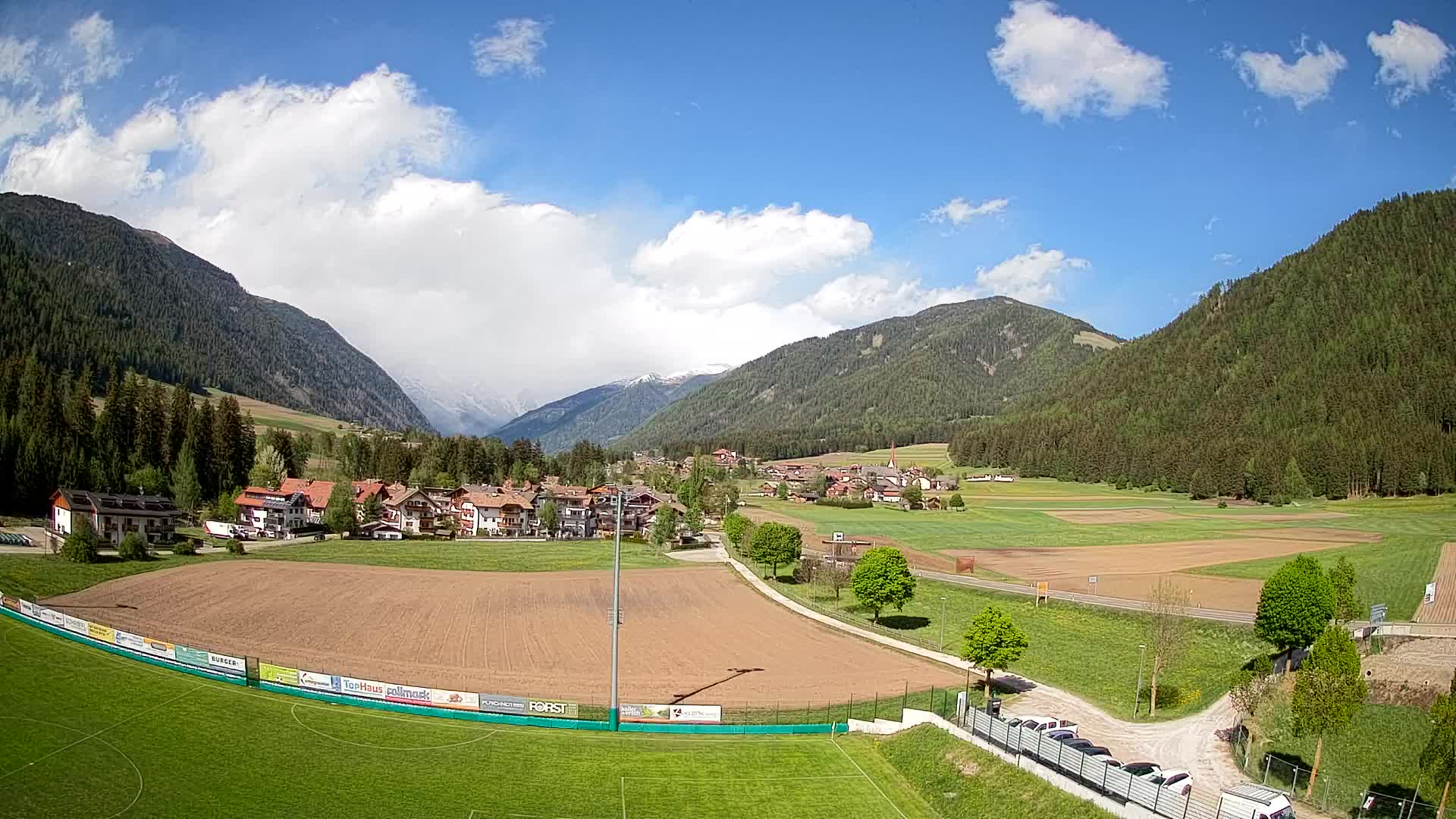 Webcam Niederrasen / Kronplatz – Vista en directo desde el Valle de Anterselva